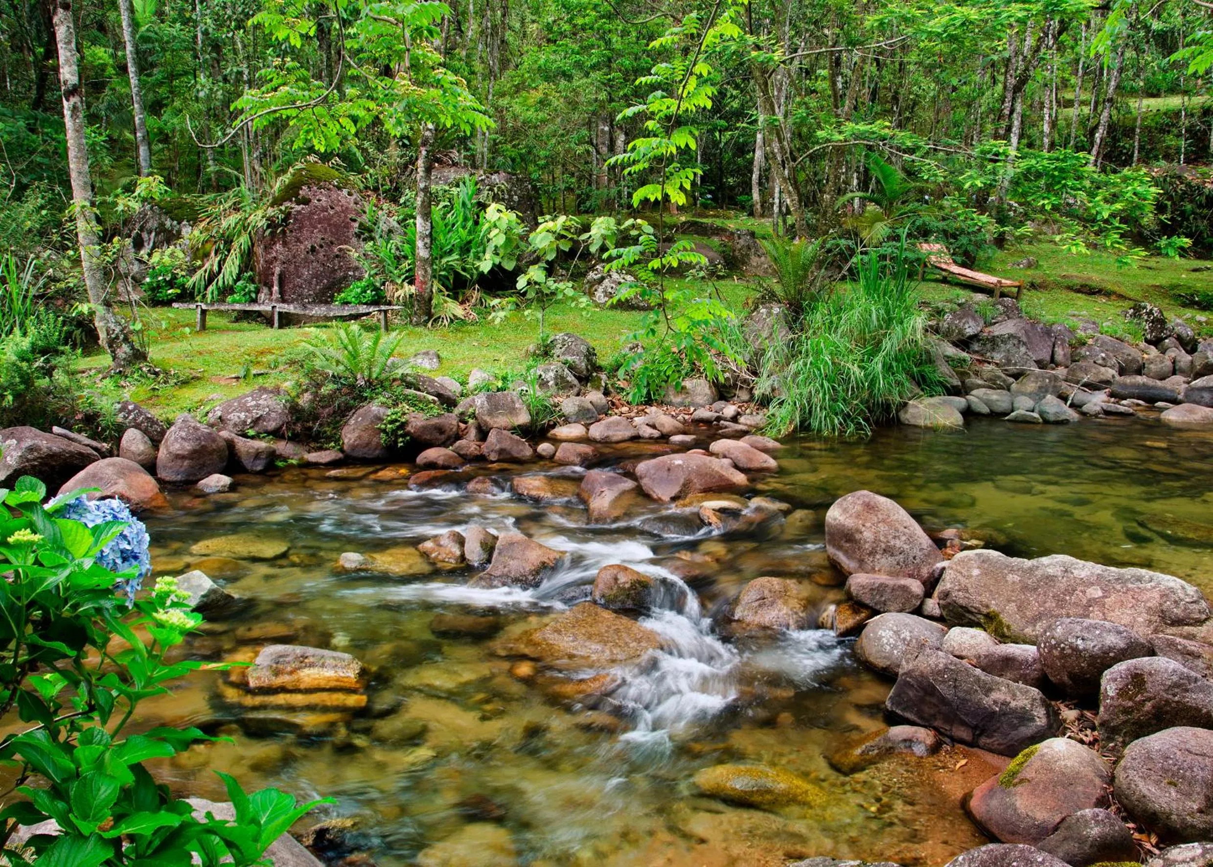 Aqua park in Pousada da Gruta