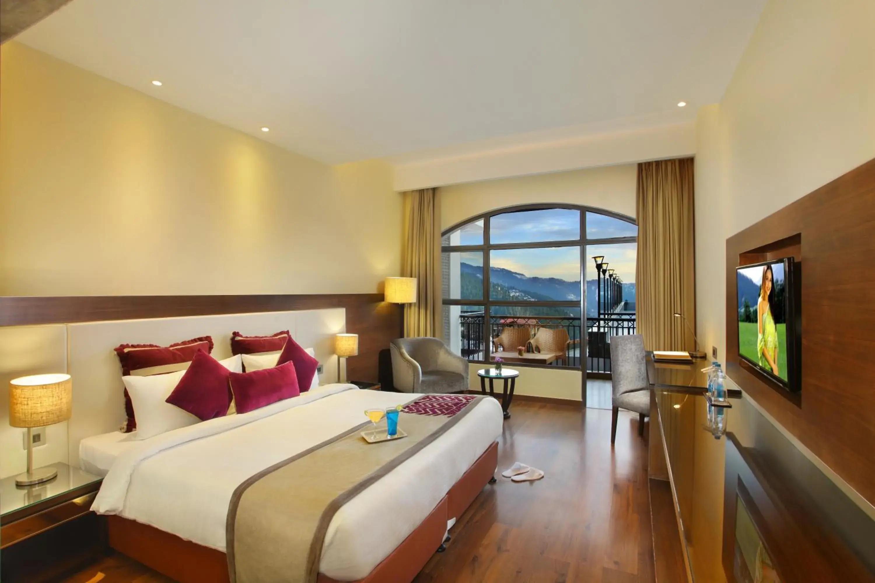 Mountain View Room with Balcony in Marigold Sarovar Portico Shimla Mountain View Room with Balcony in Marigold Sarovar Portico Shimla
