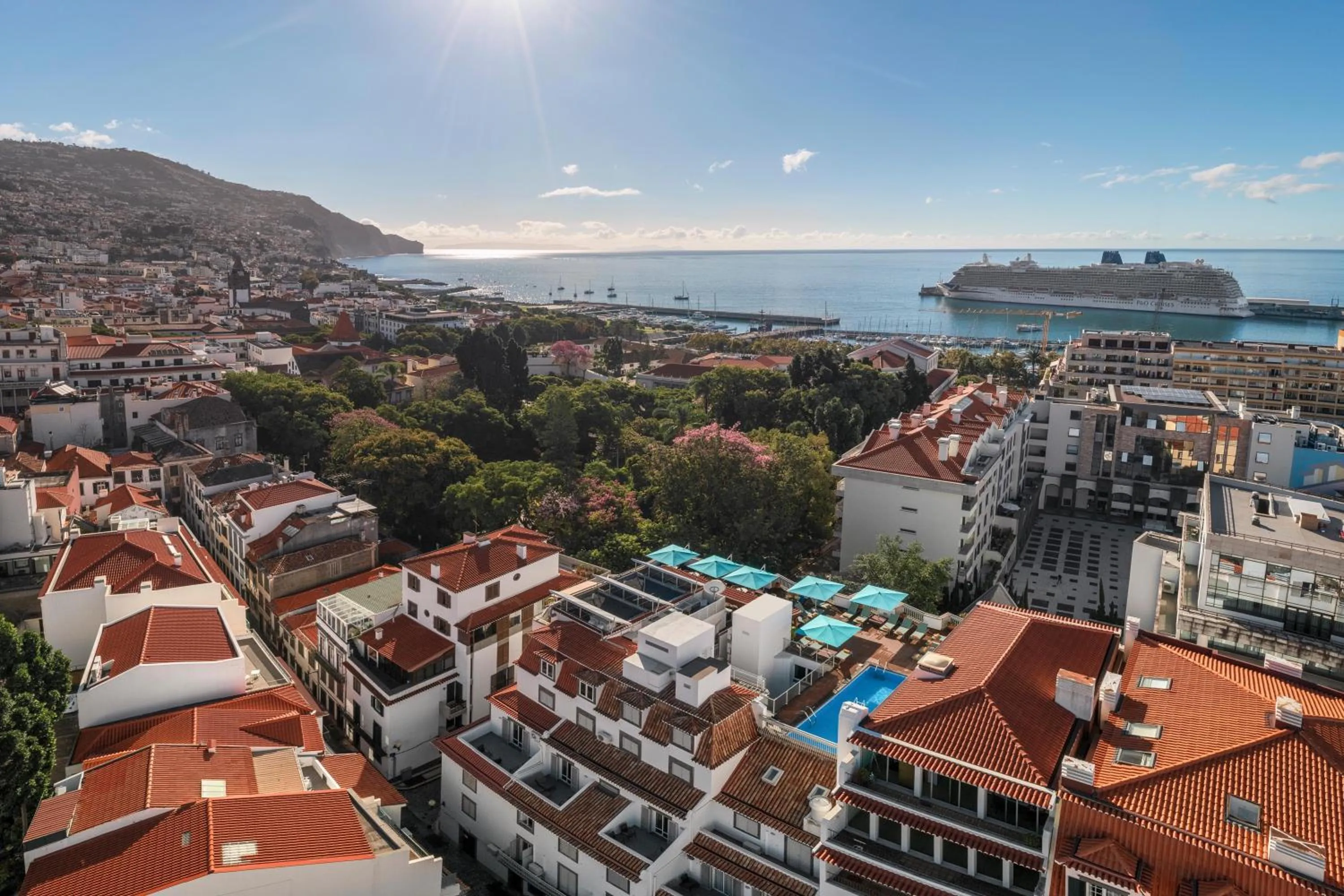 Bird's eye view in Hotel Madeira