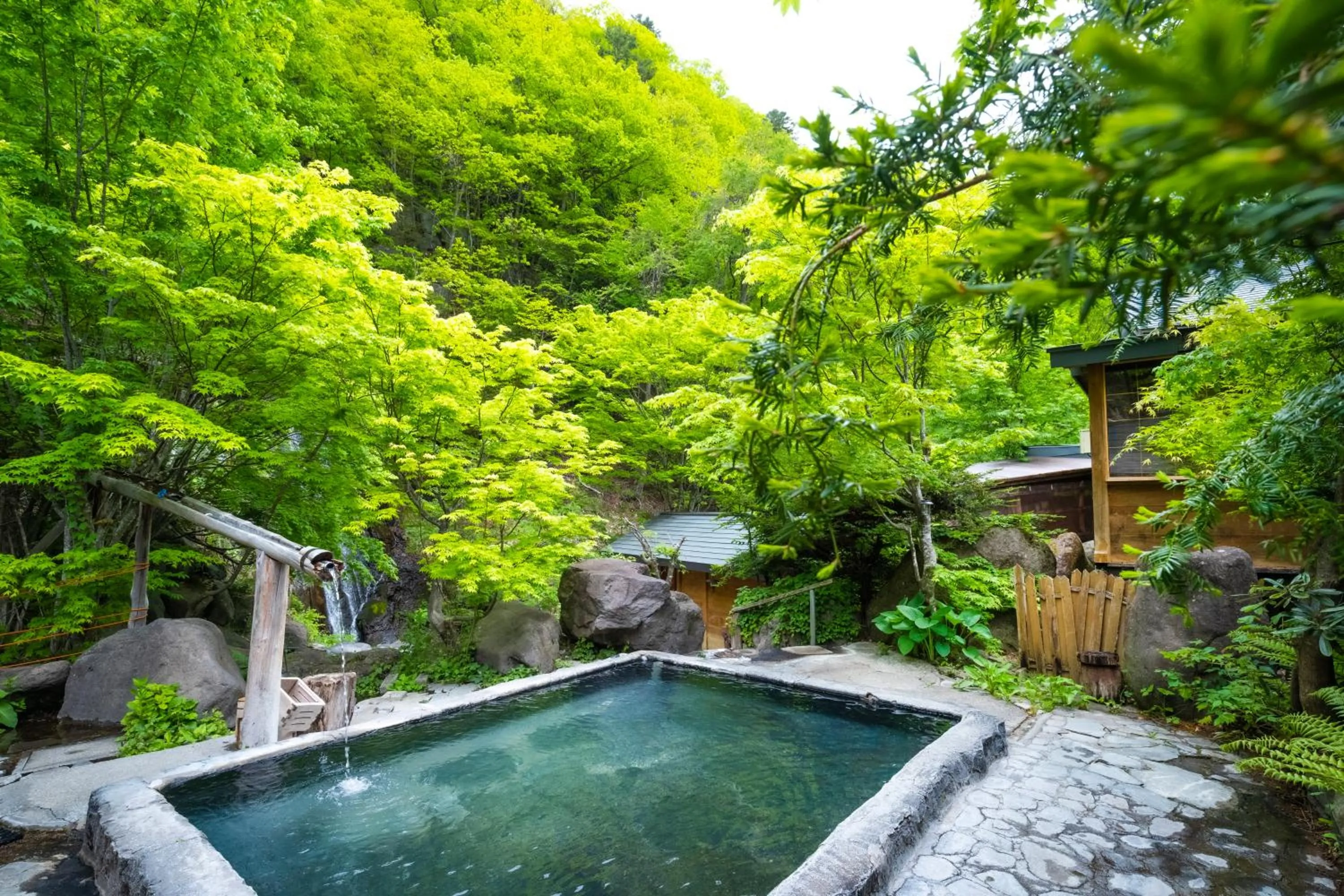 Open Air Bath in Hacho no Yu