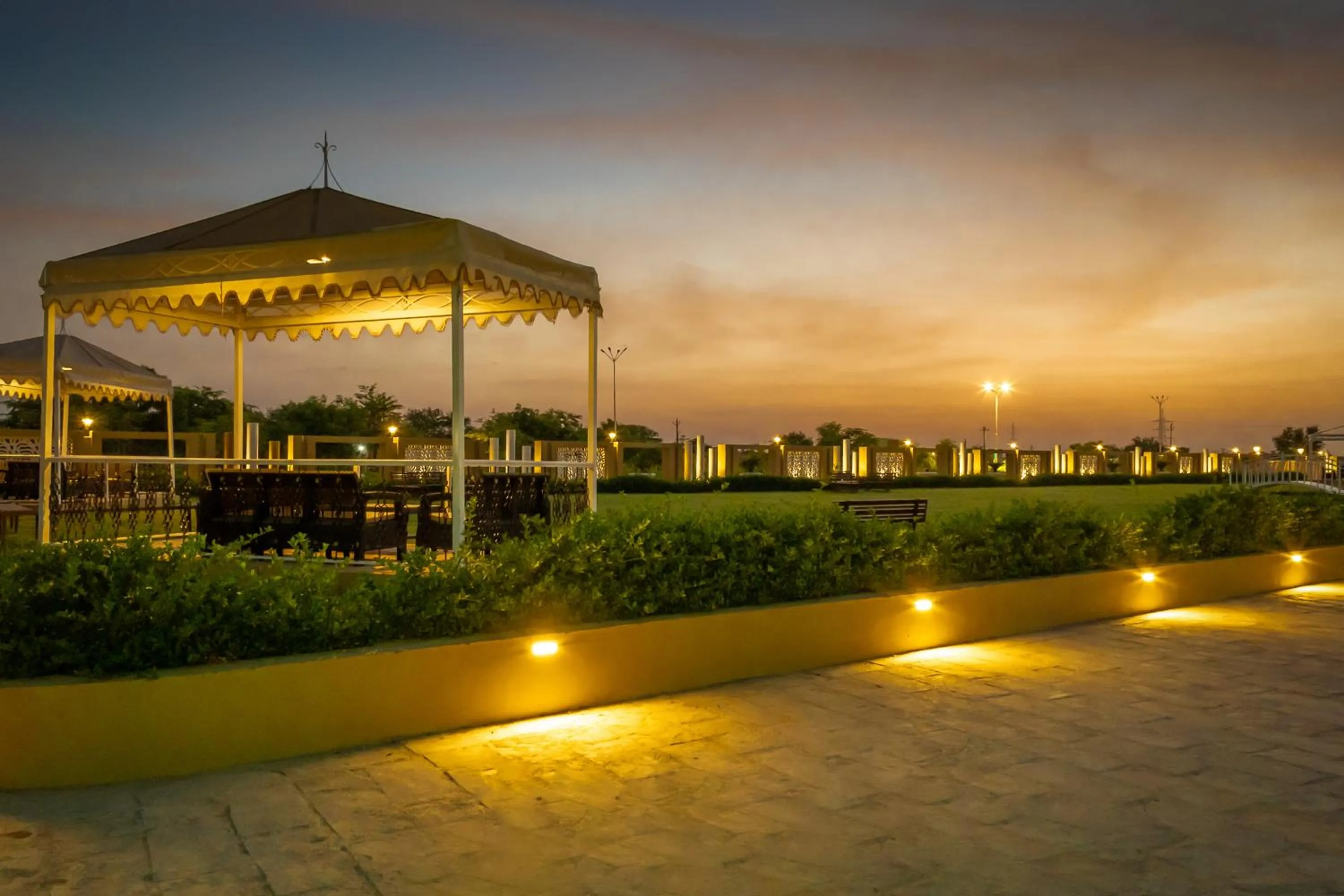 Garden view in Riddhi Siddhi Resorts