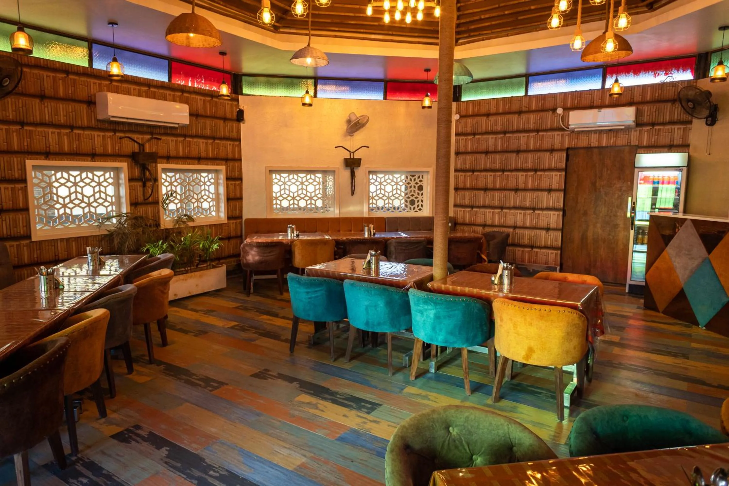 Dining area in Riddhi Siddhi Resorts