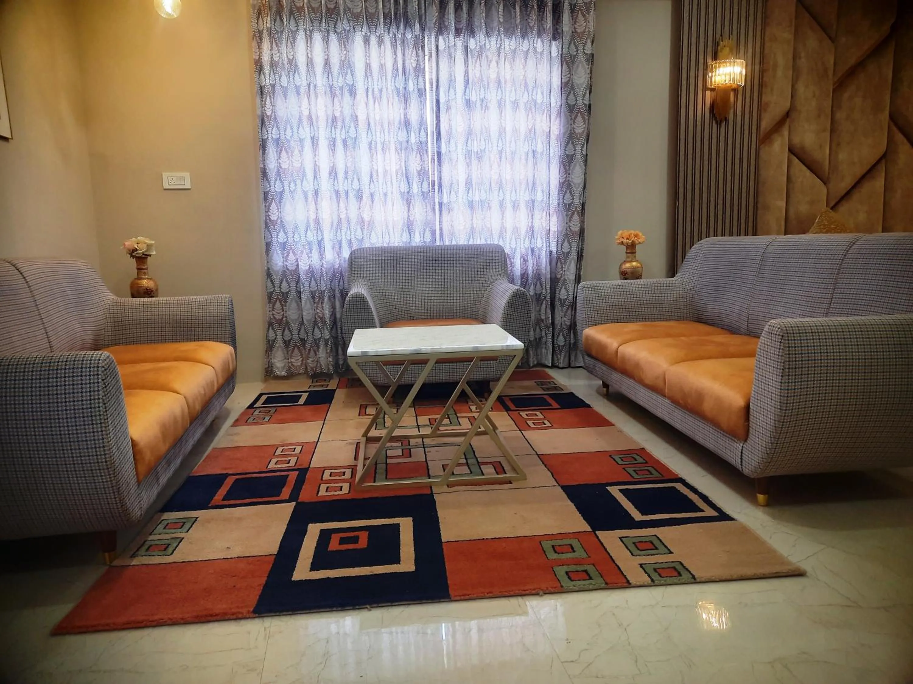 Seating area in Riddhi Siddhi Resorts