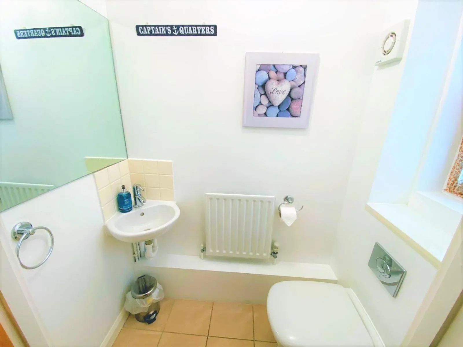 Bathroom in Seaside Cottage with Parking