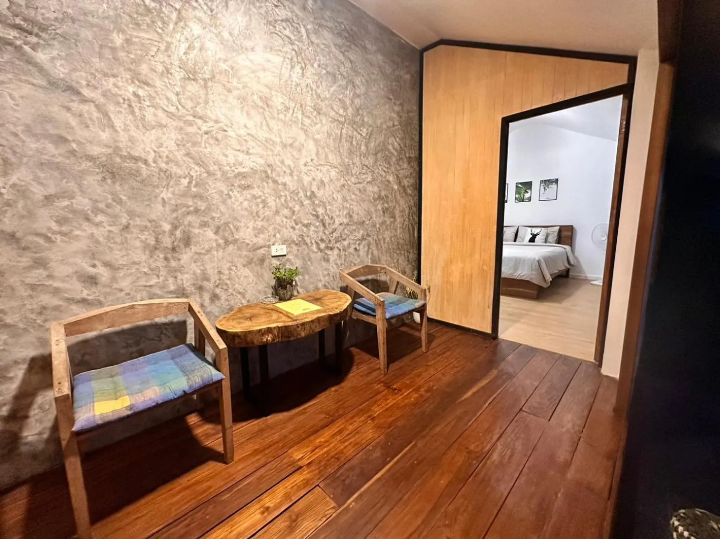 Living room, Bed in Jungle guest house