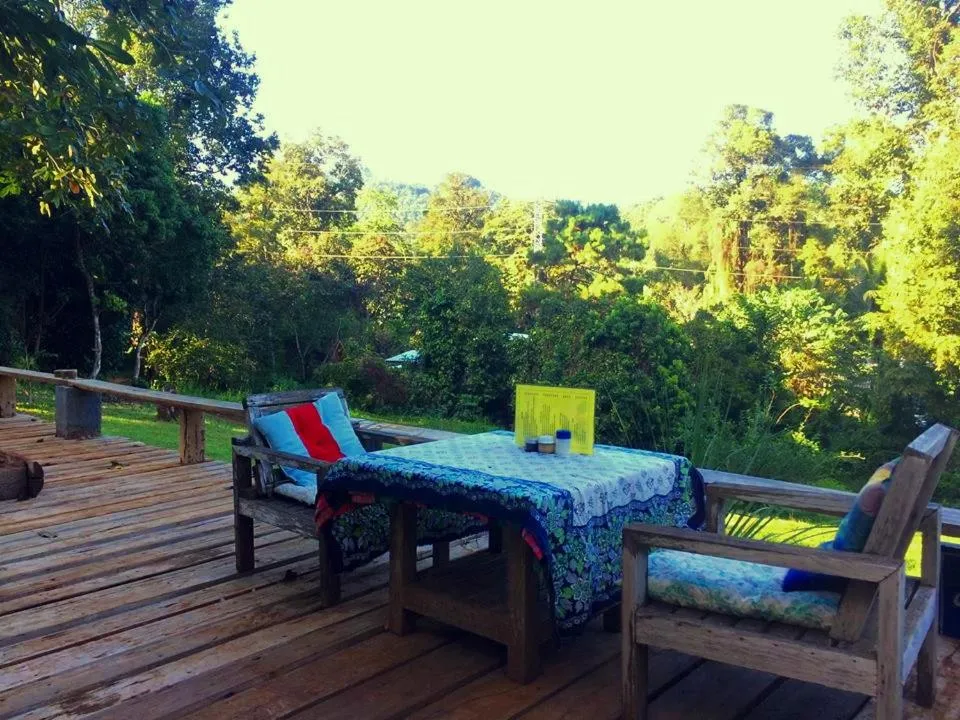 Balcony/Terrace in Jungle guest house