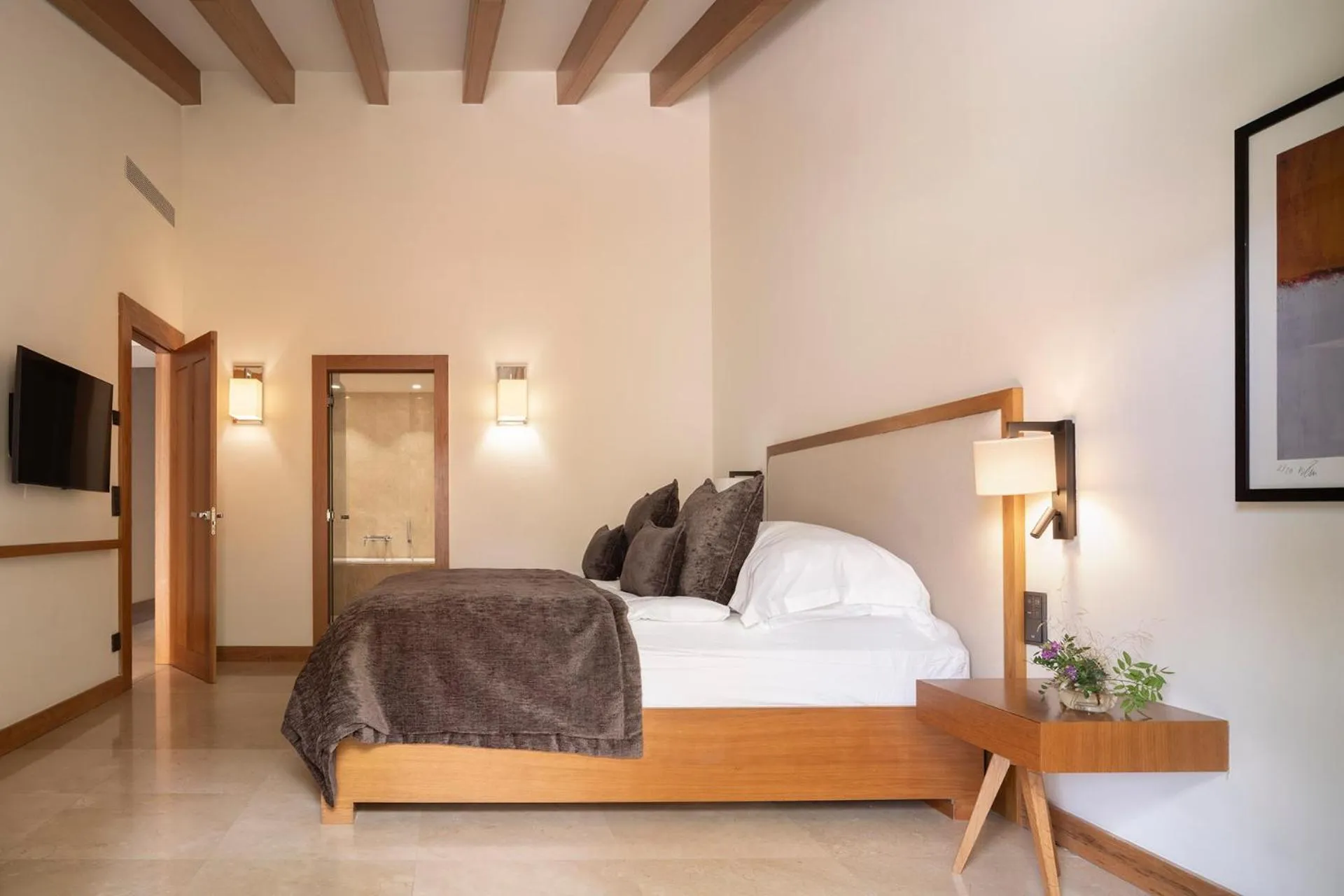 Bed in Castell Son Claret - The Leading Hotels of the World
