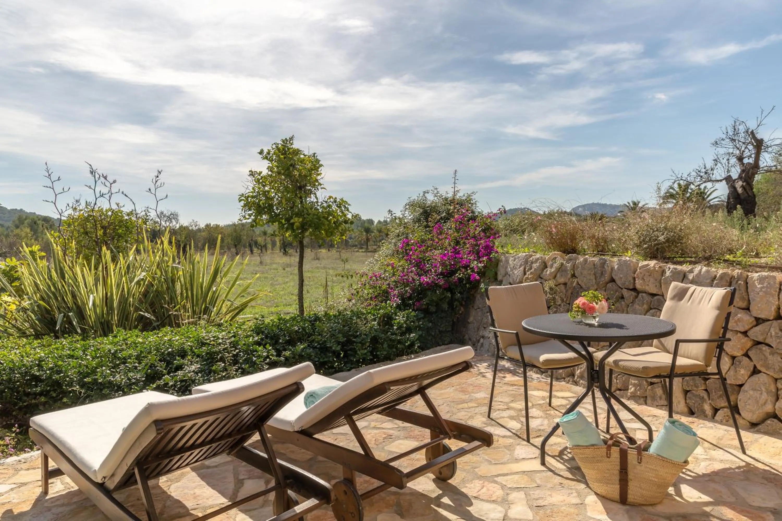 Garden view in Castell Son Claret - The Leading Hotels of the World