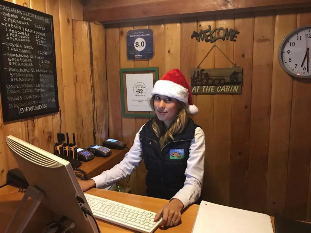 Lobby or reception in Cabañas El Estribo Hotel