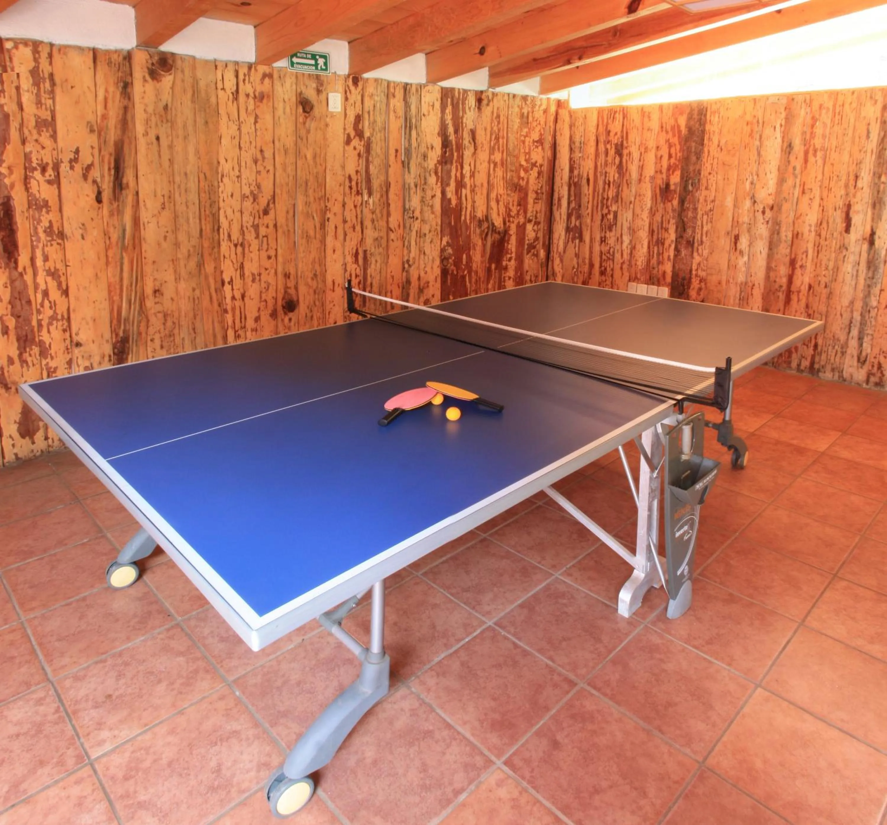 Table tennis in Cabañas El Estribo Hotel