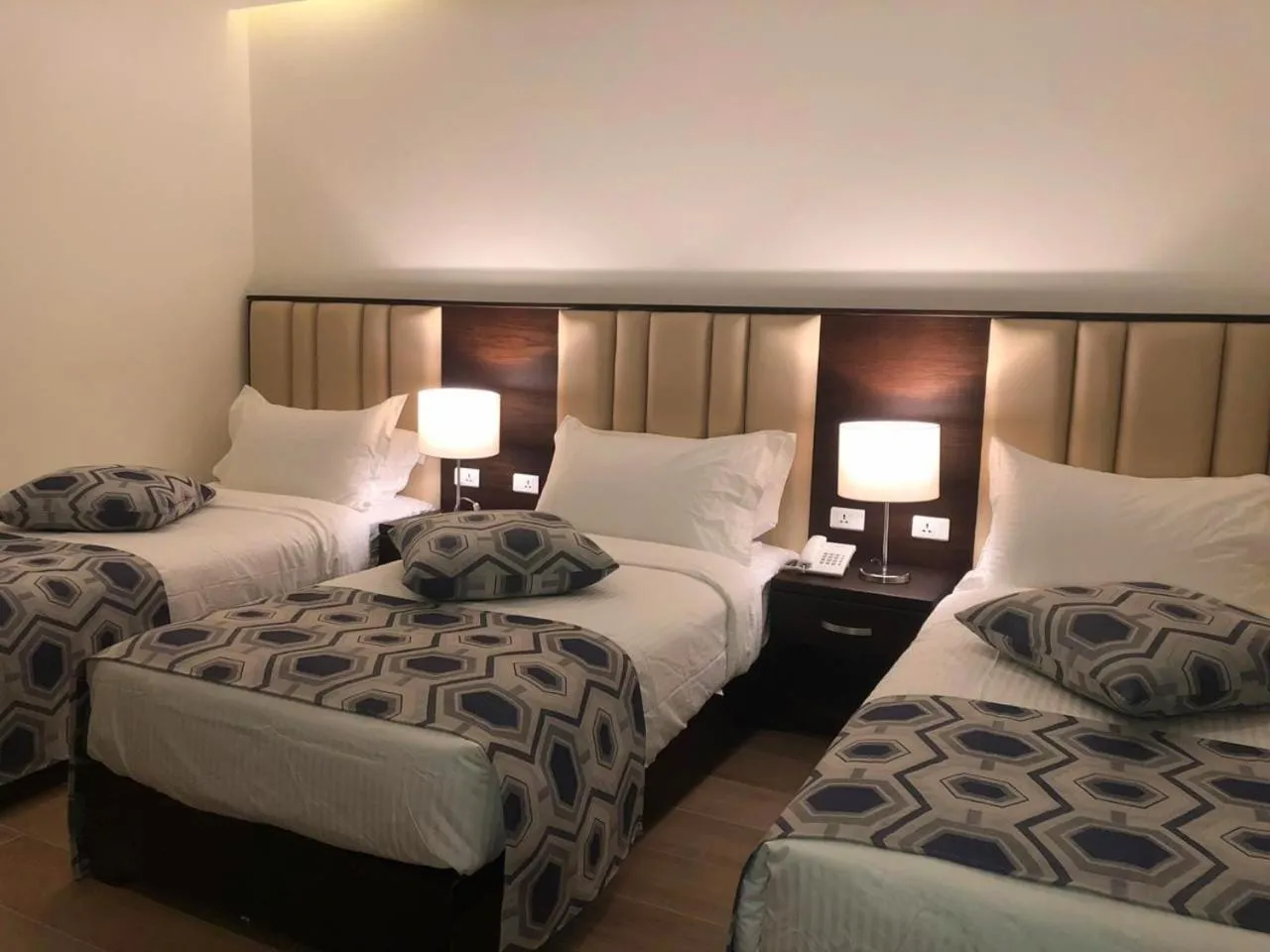 Bed in Petra Heart Hotel