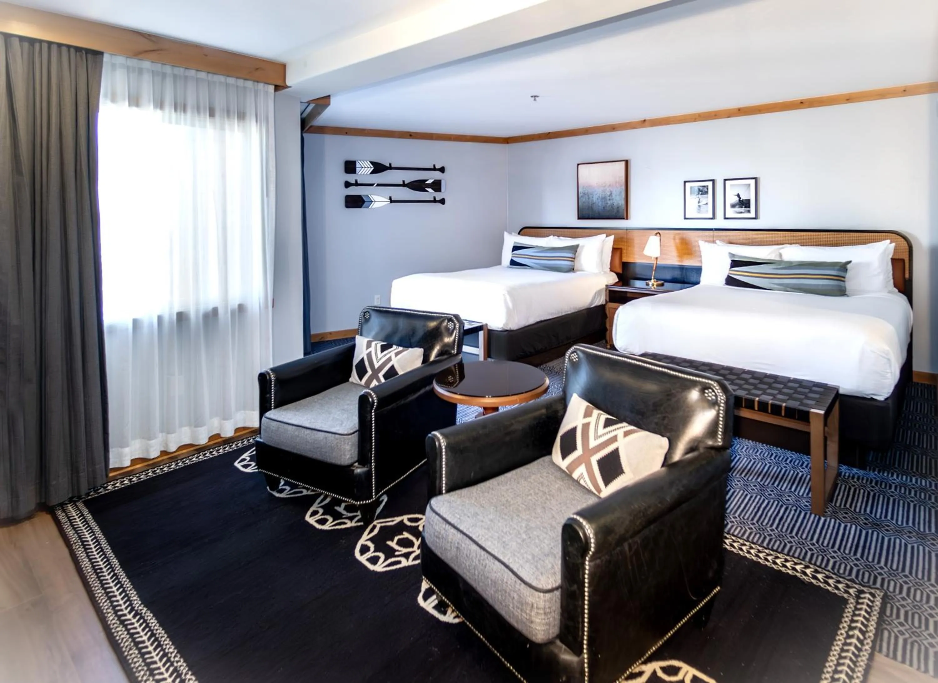 Bed in The Landing Resort and Spa