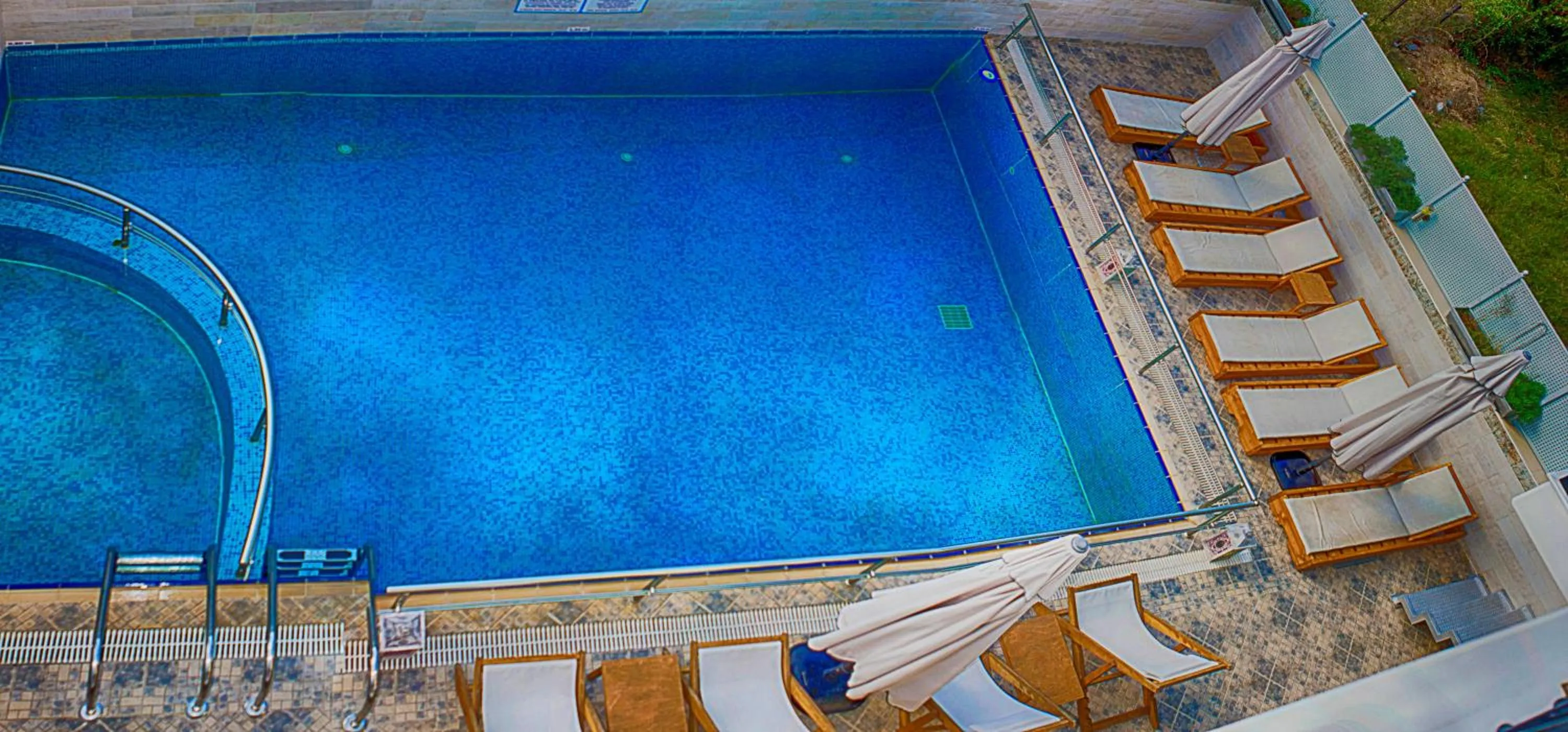 Pool view in Anthena Studios