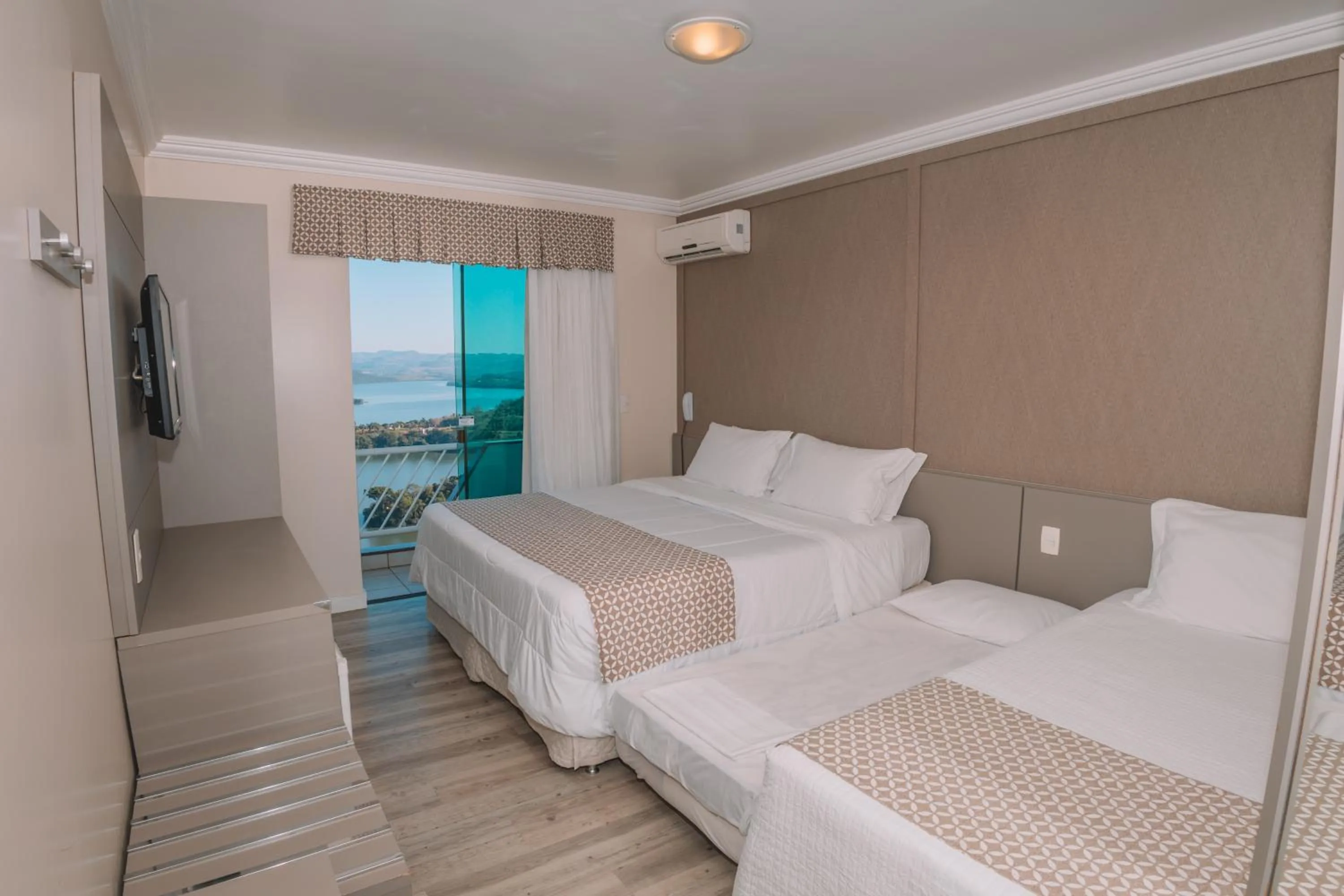 Bed in Itá Thermas Resort e Spa