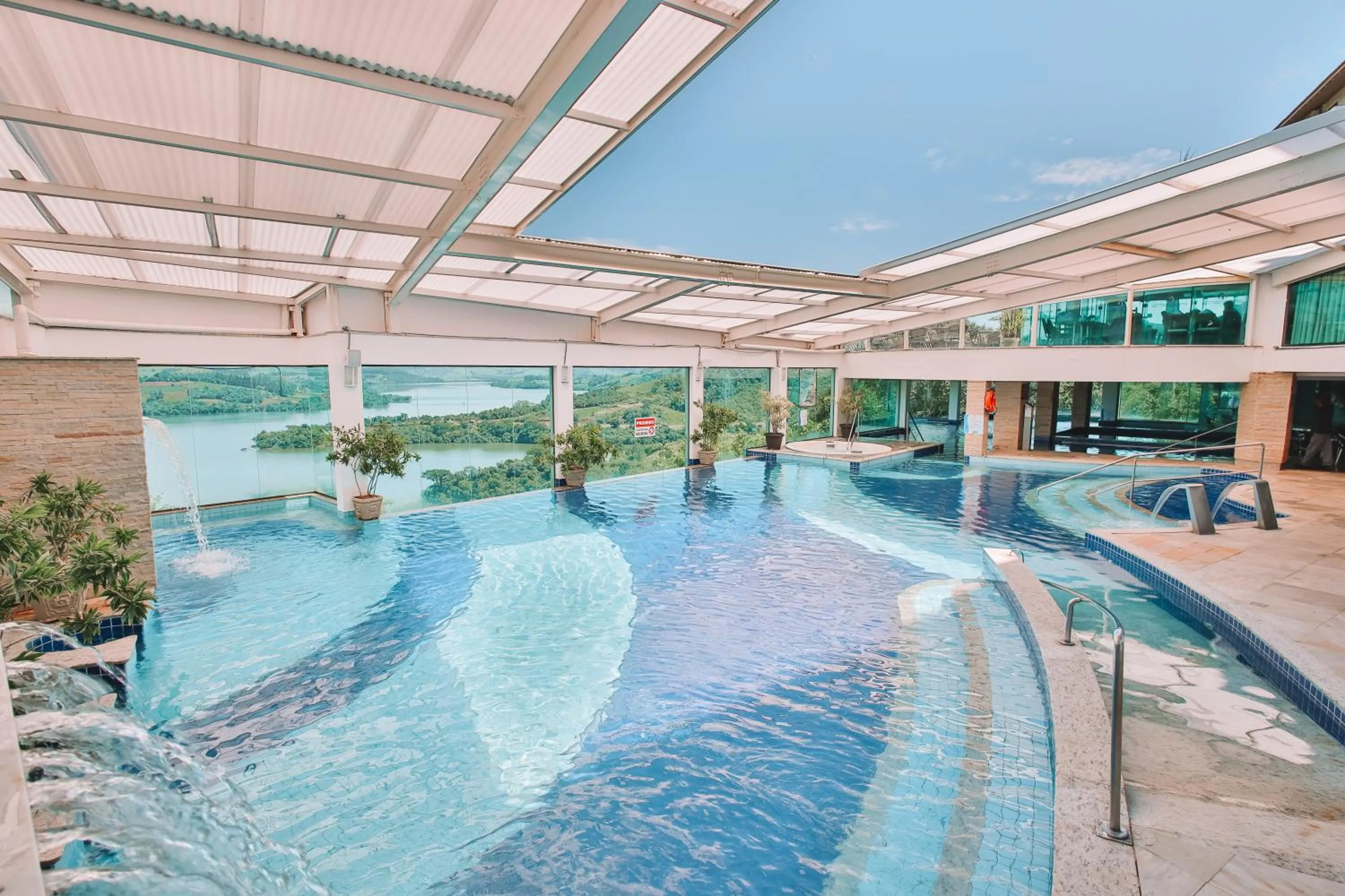 Pool view in Itá Thermas Resort e Spa