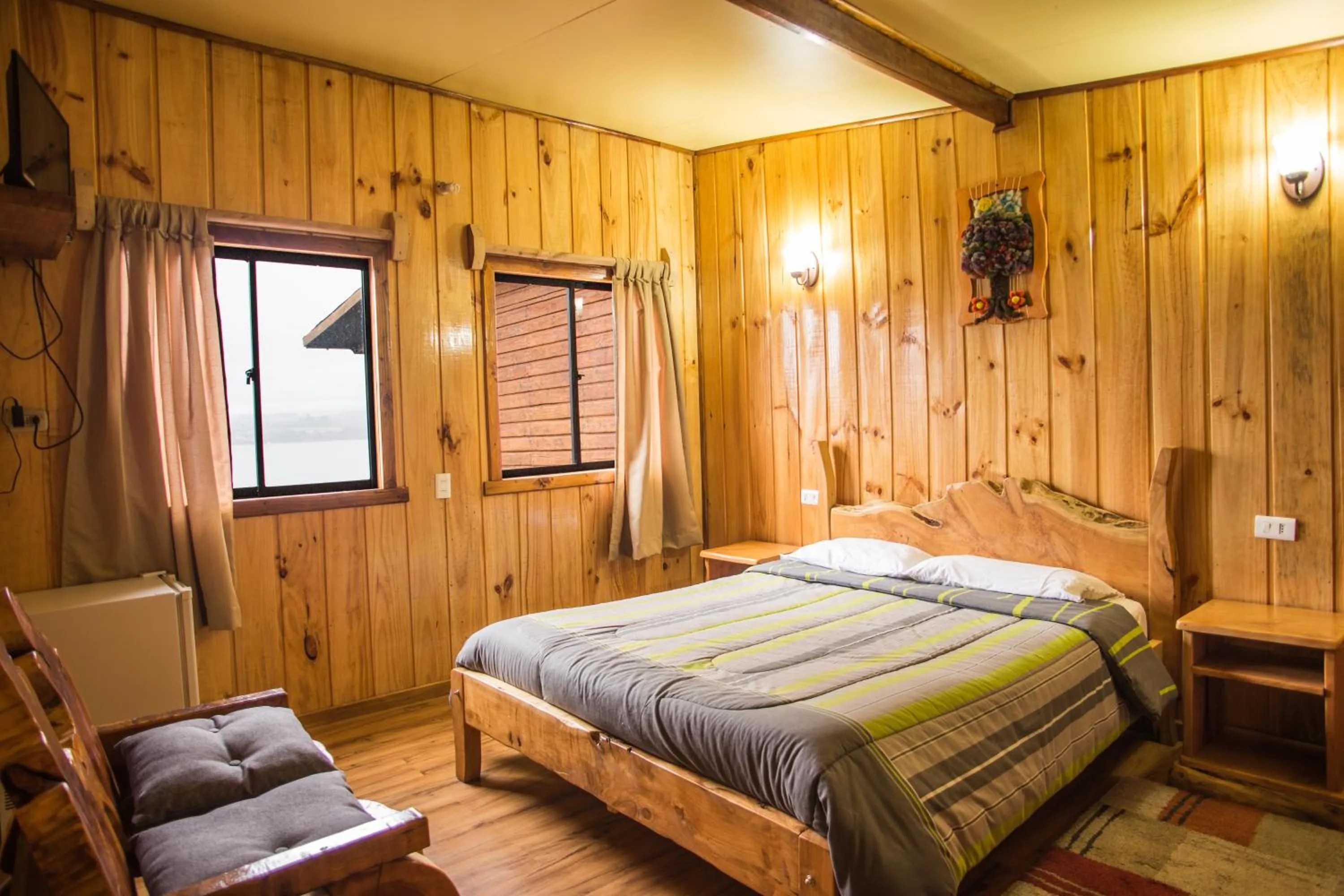 Bedroom, Bed in Apart hotel Puchaley Lafquen