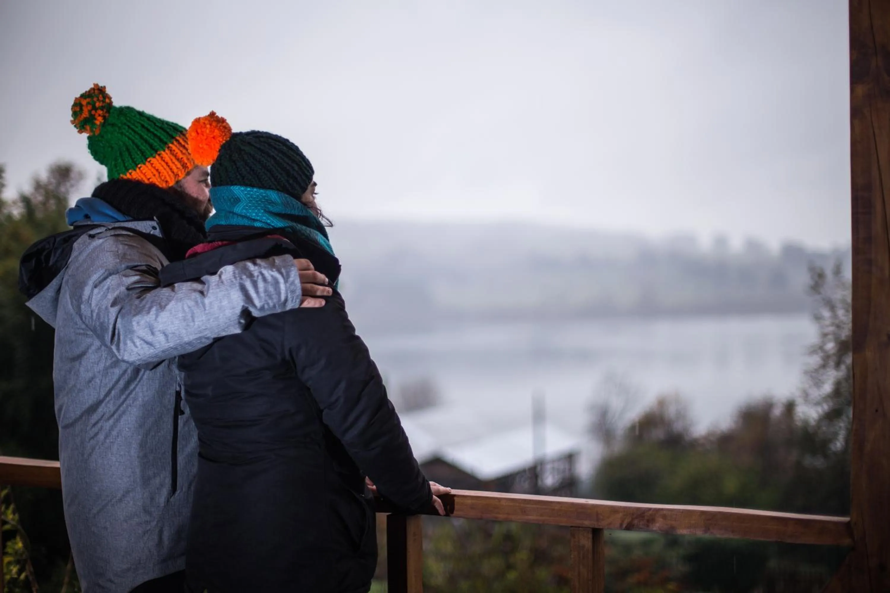 Lake view in Apart hotel Puchaley Lafquen