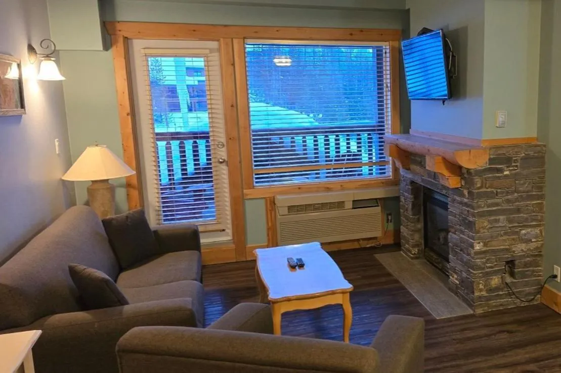 Living room in Cornerstone Lodge by Park Vacation Management