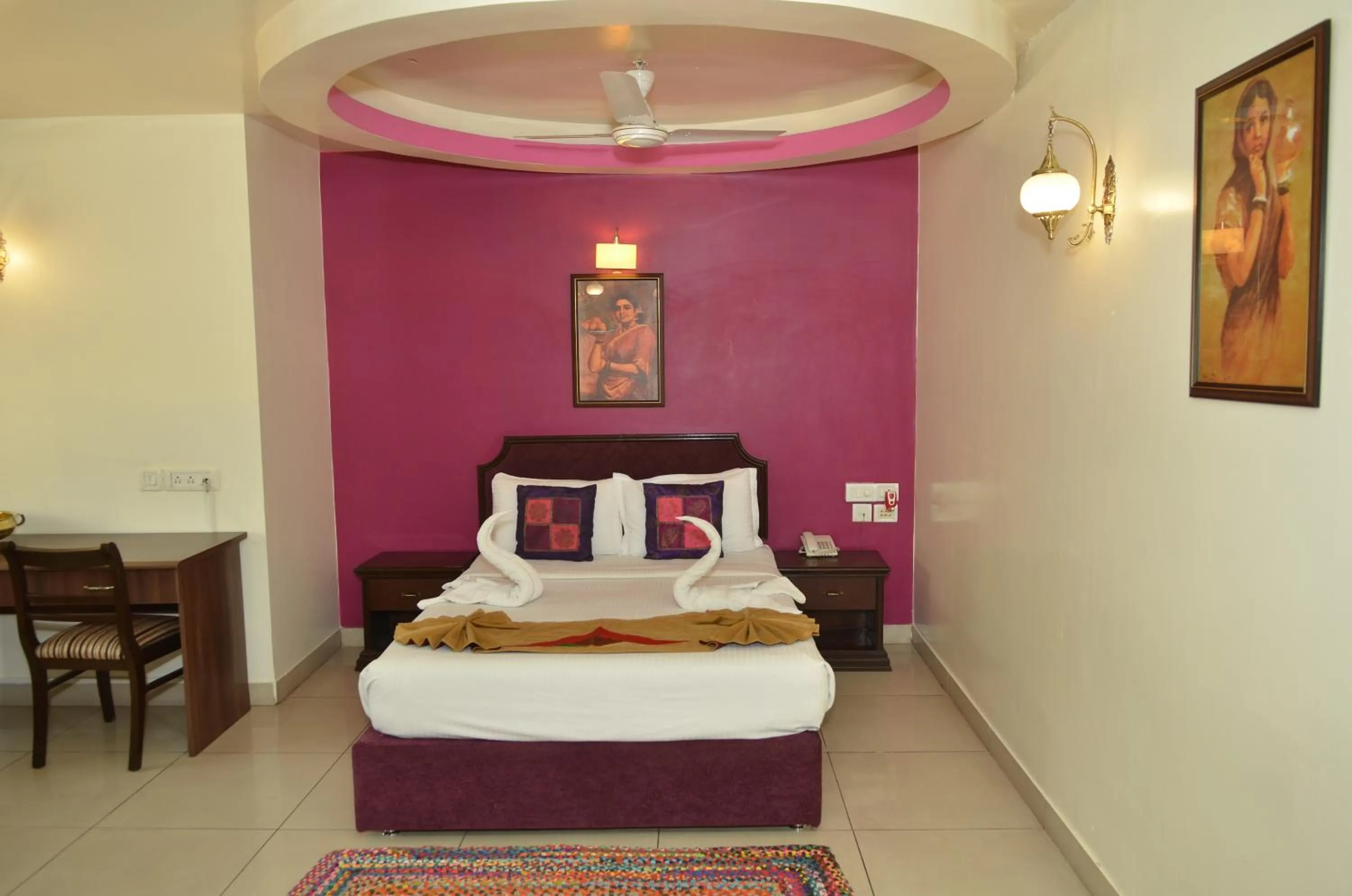 Bed in Cubbon Suites