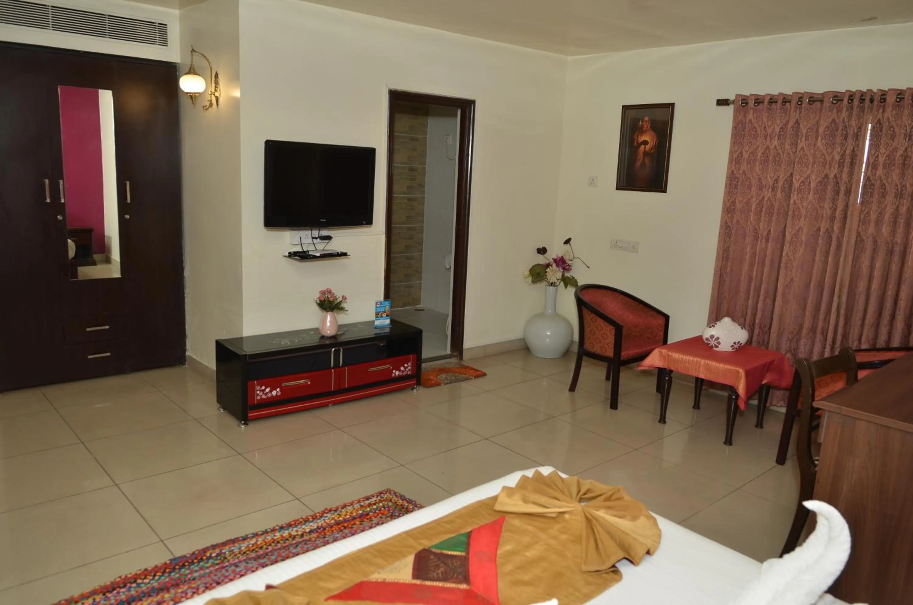 Bed in Cubbon Suites