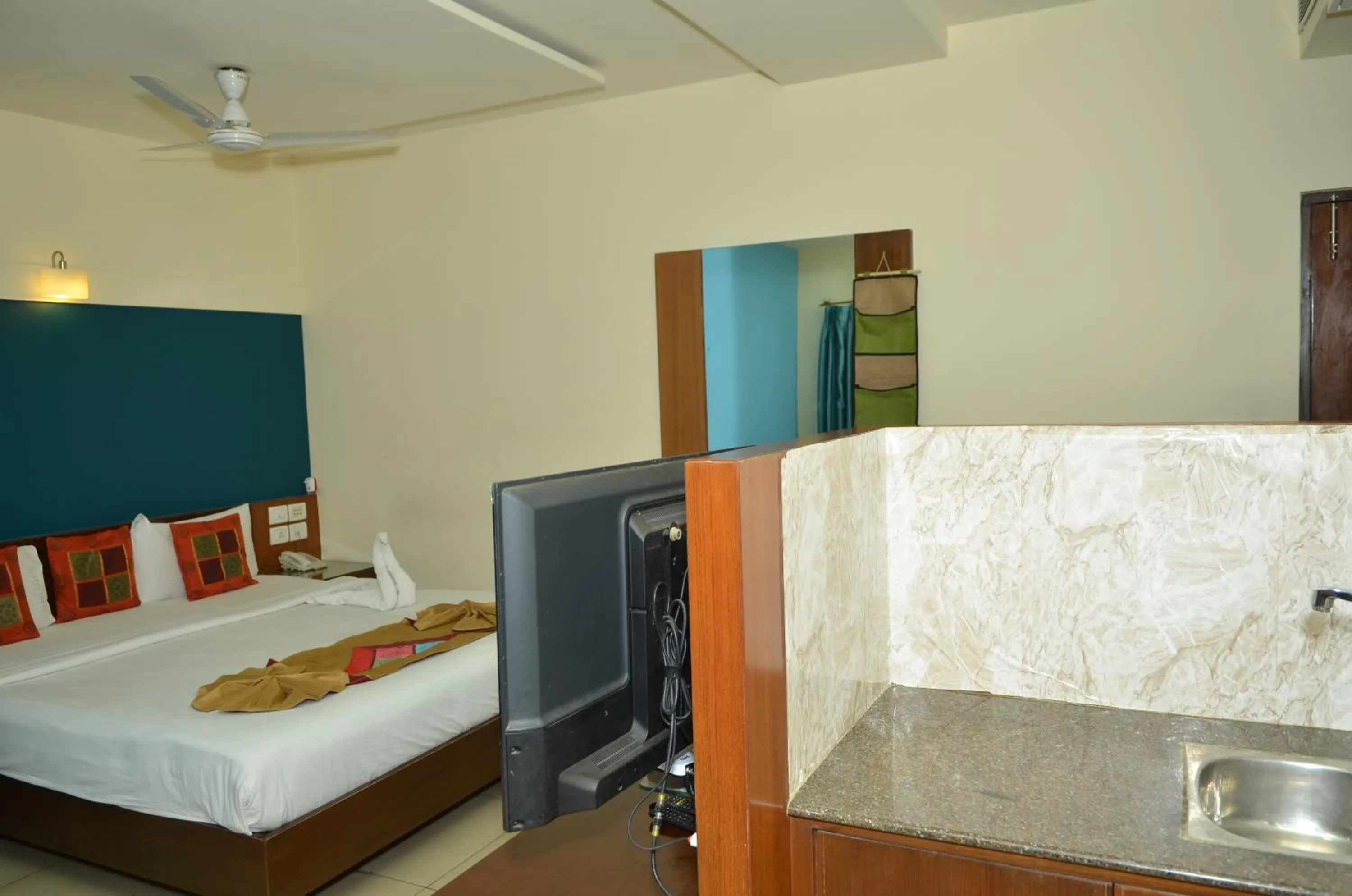 Bed in Cubbon Suites