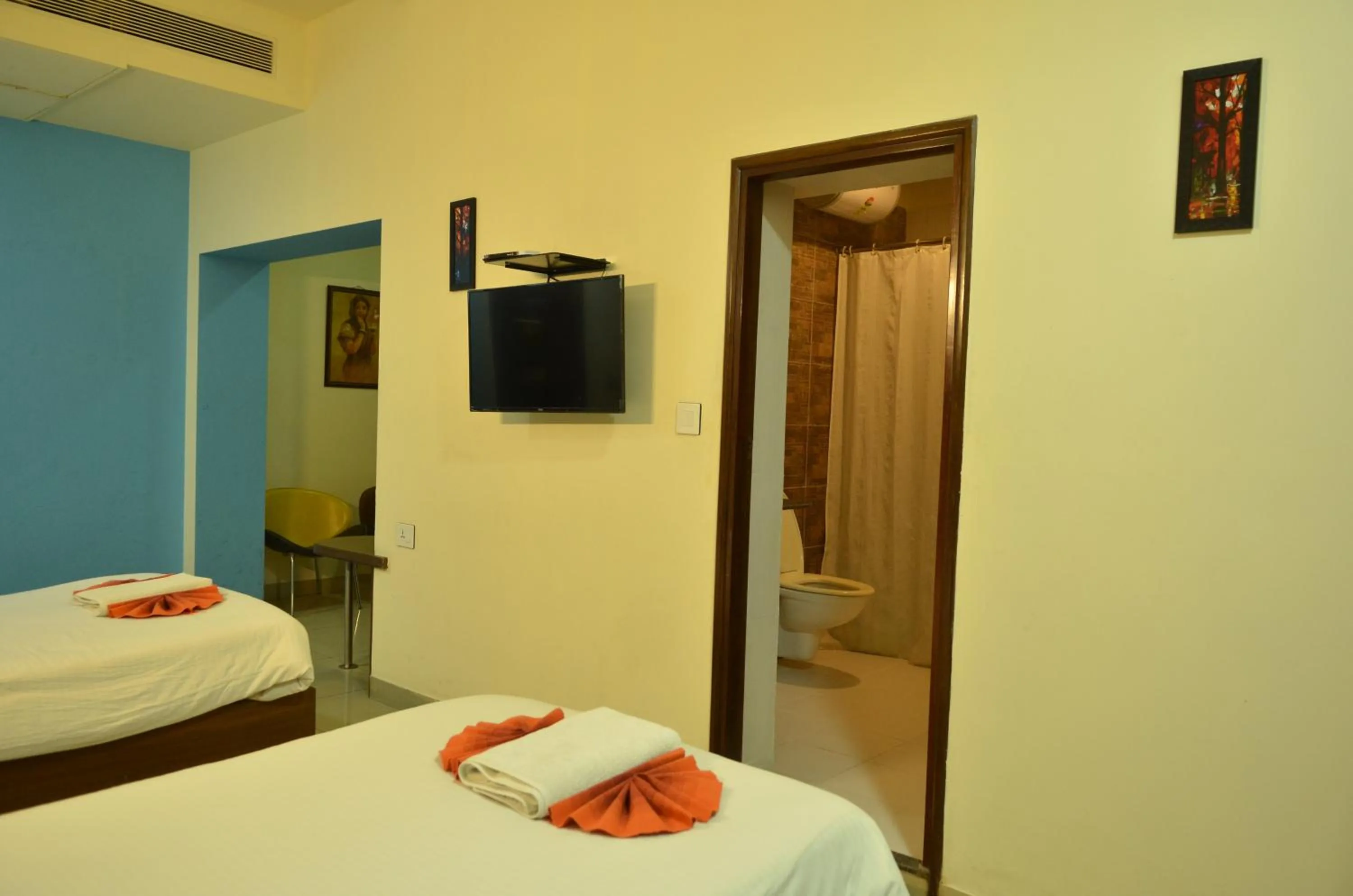 Bed in Cubbon Suites