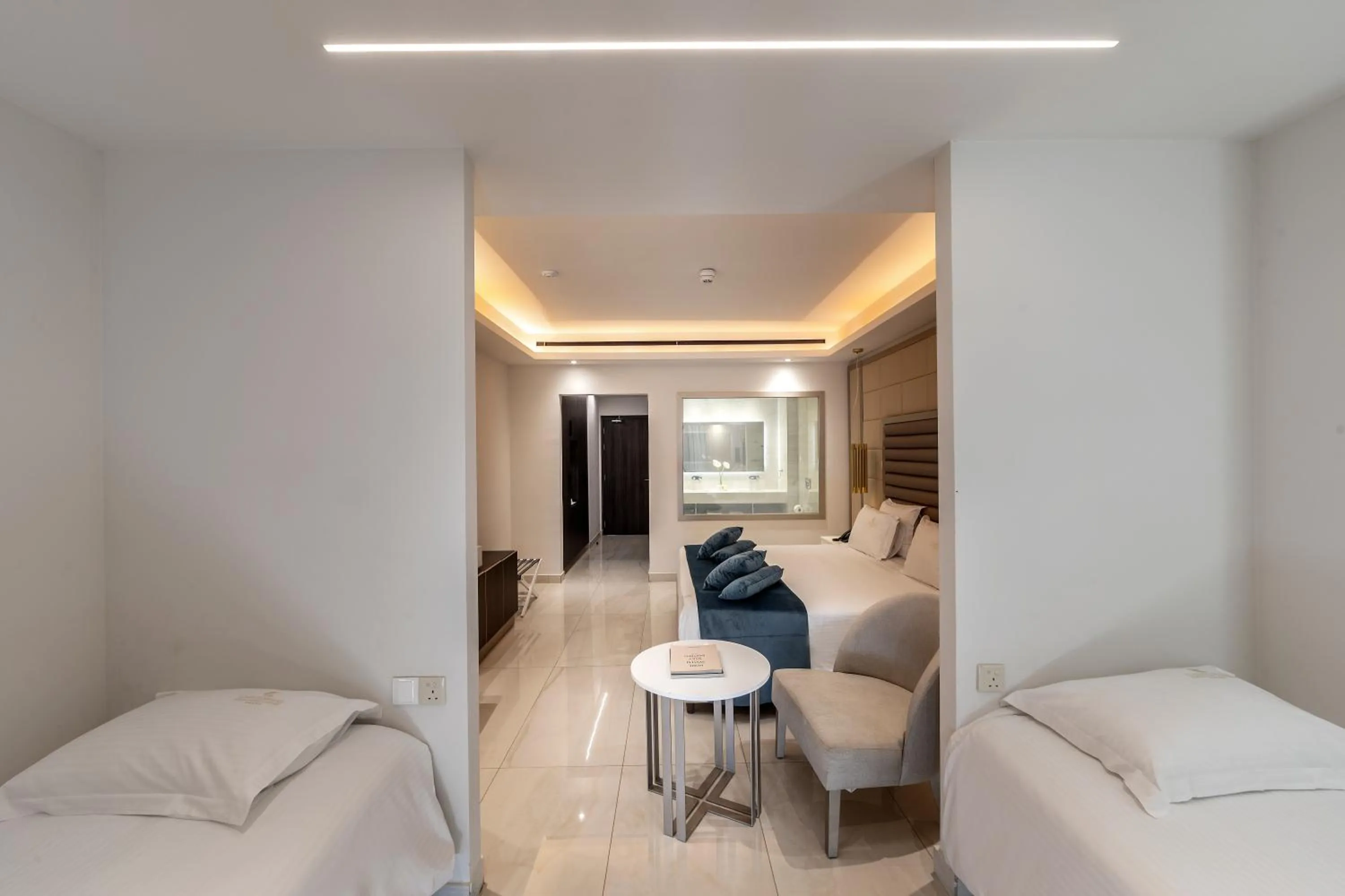 Bed in Chrysomare Beach Hotel & Resort