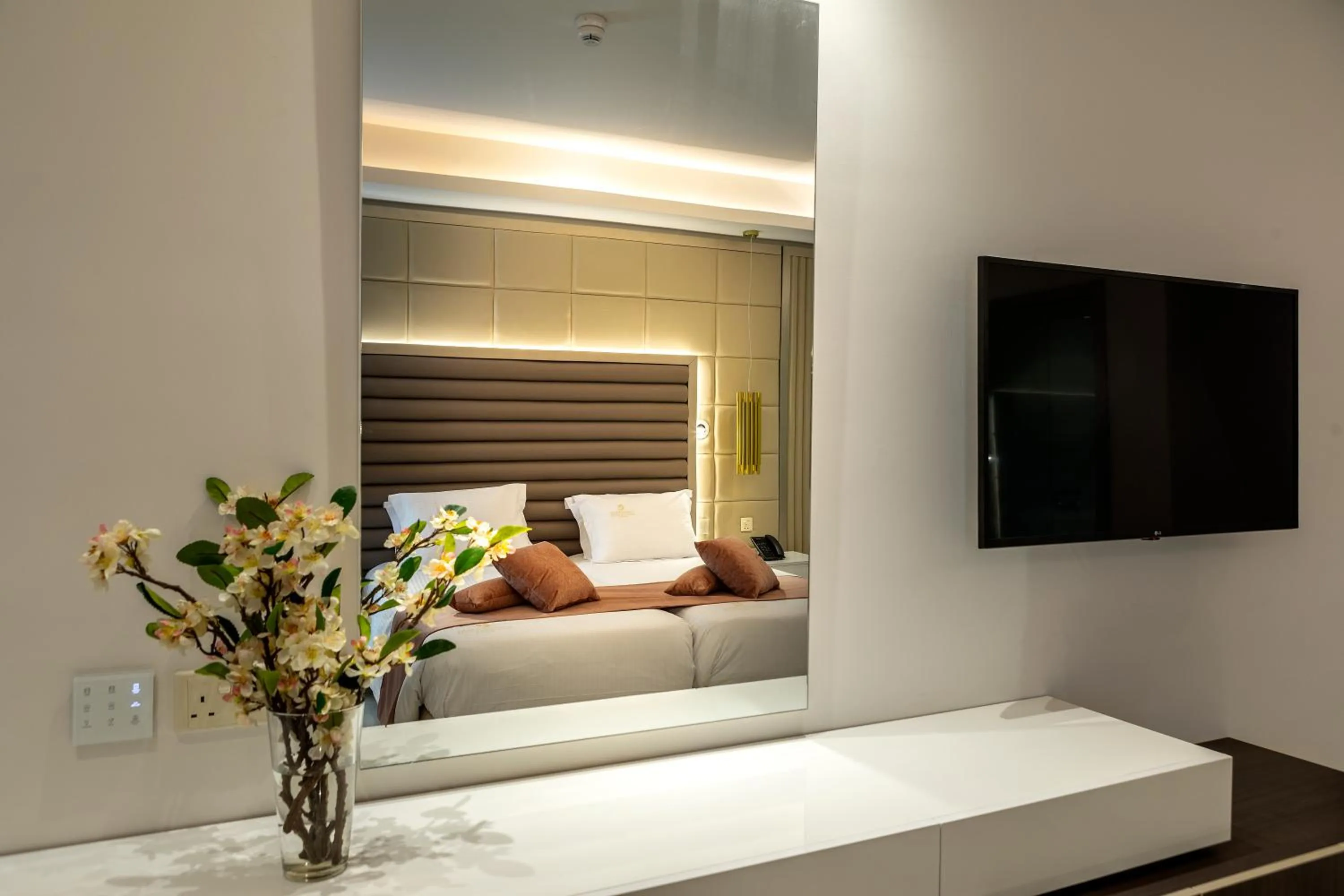 Bed in Chrysomare Beach Hotel & Resort