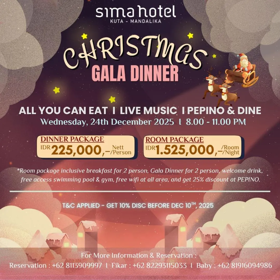 Night in Sima Hotel Kuta Lombok