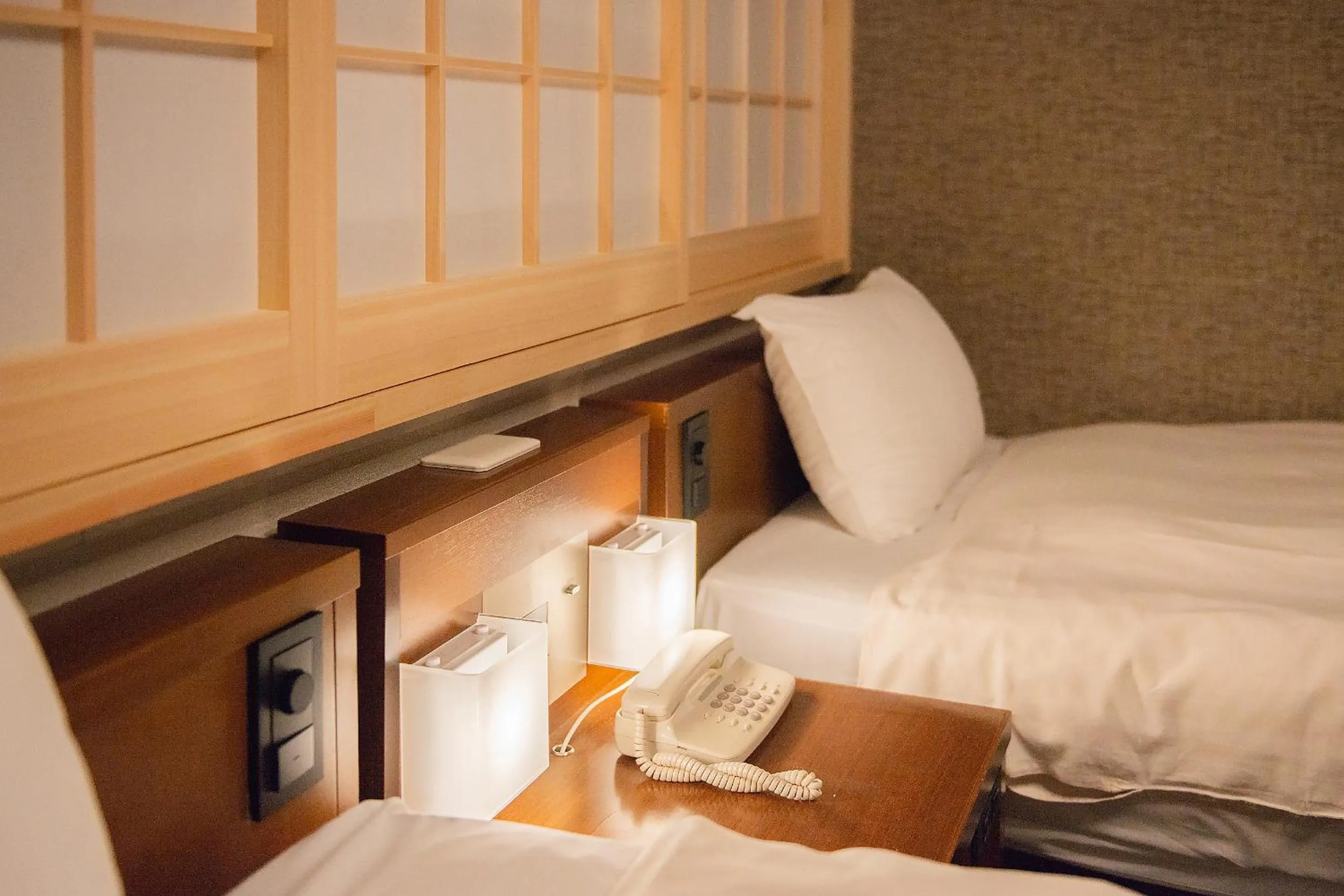 Photo of the whole room, Bed in Shizuoka Town Hotel