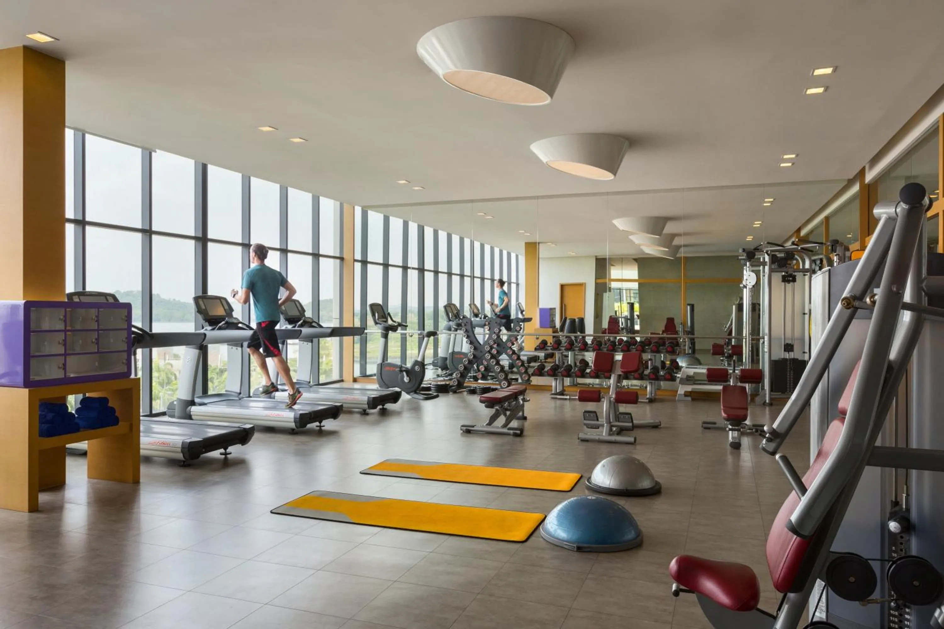 View (from property/room), Fitness Center/Facilities in JEN Johor Puteri Harbour by Shangri-La