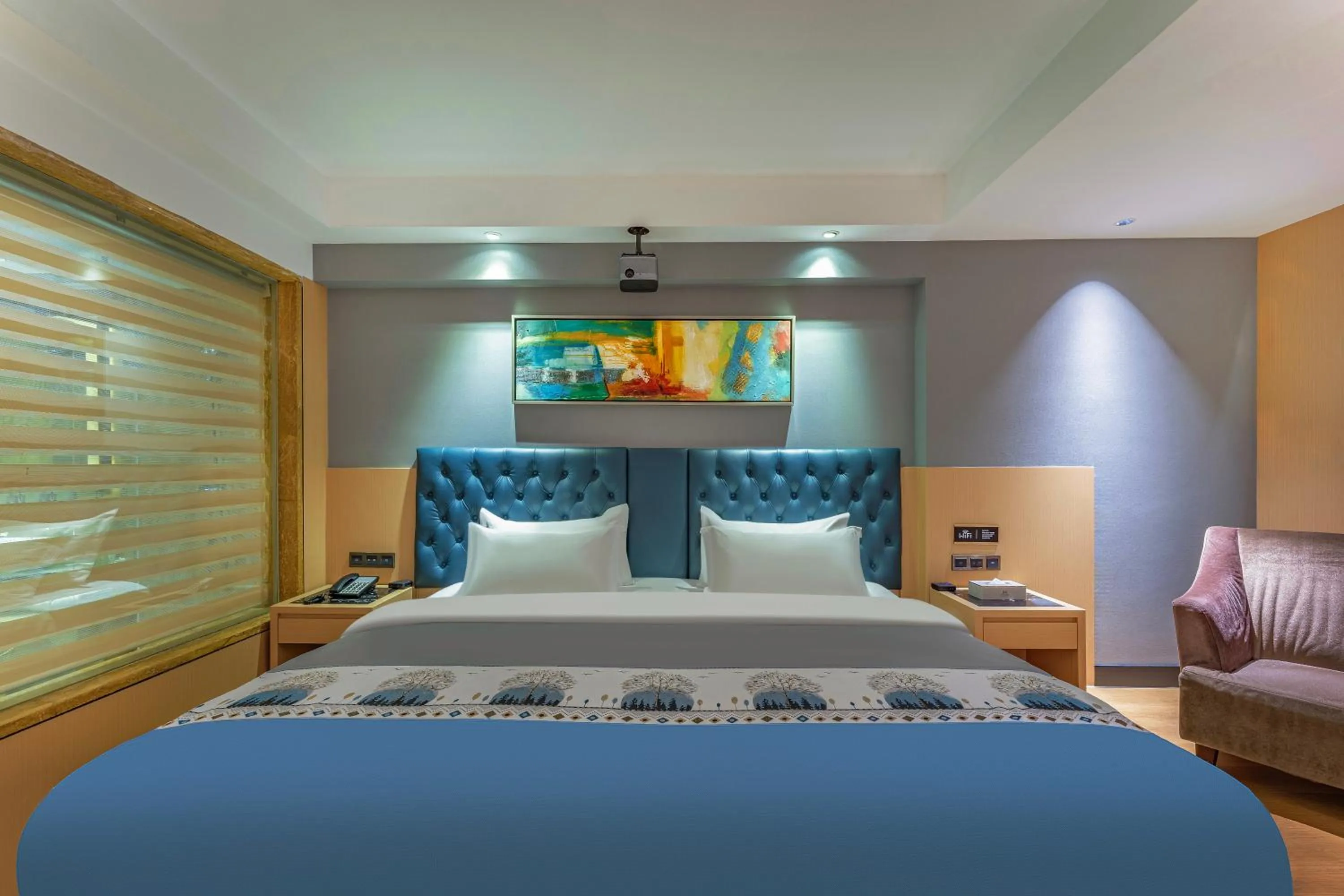 Bed in Guangzhou Ming Yue Hotel