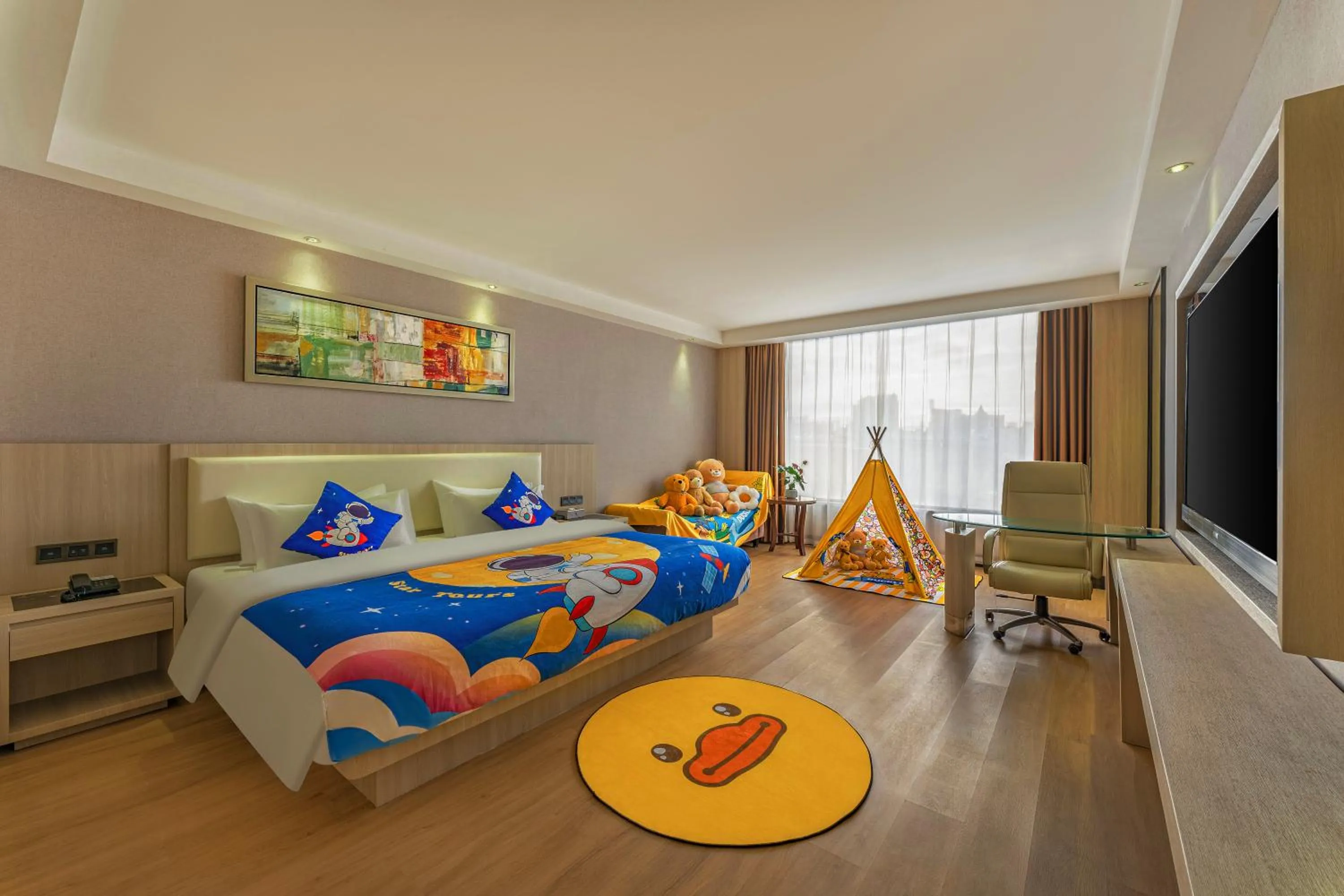 Bed in Guangzhou Ming Yue Hotel