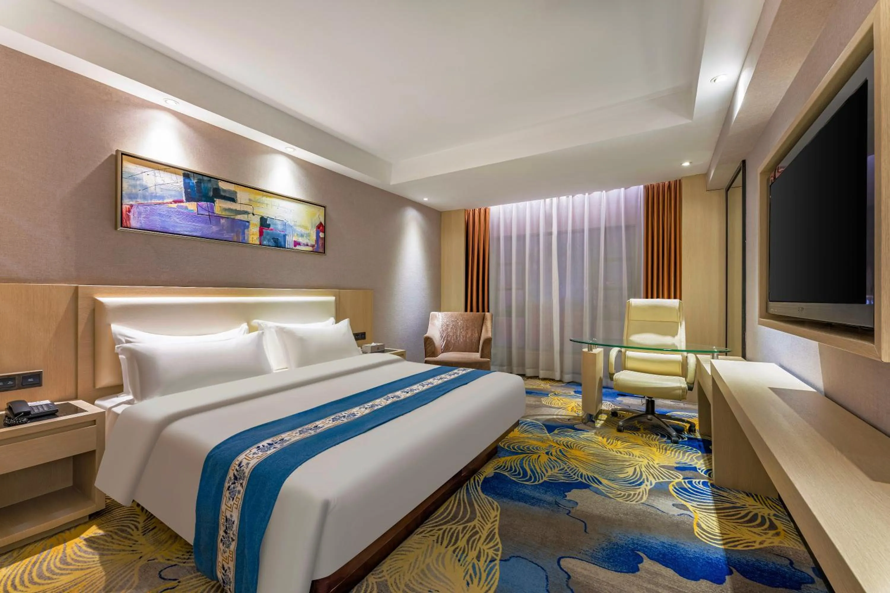 Bed in Guangzhou Ming Yue Hotel