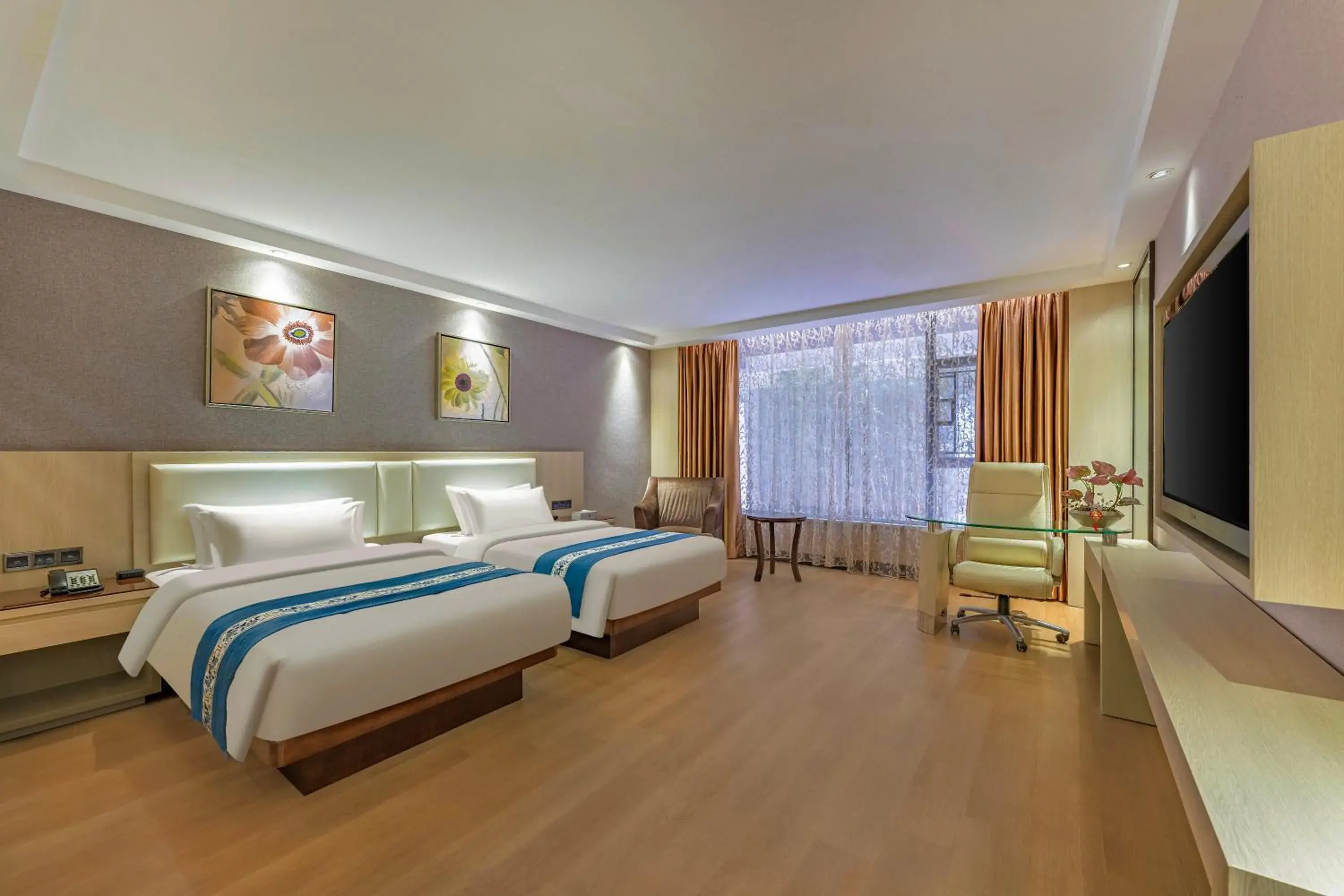 Business Twin Room in Guangzhou Ming Yue Hotel Business Twin Room in Guangzhou Ming Yue Hotel