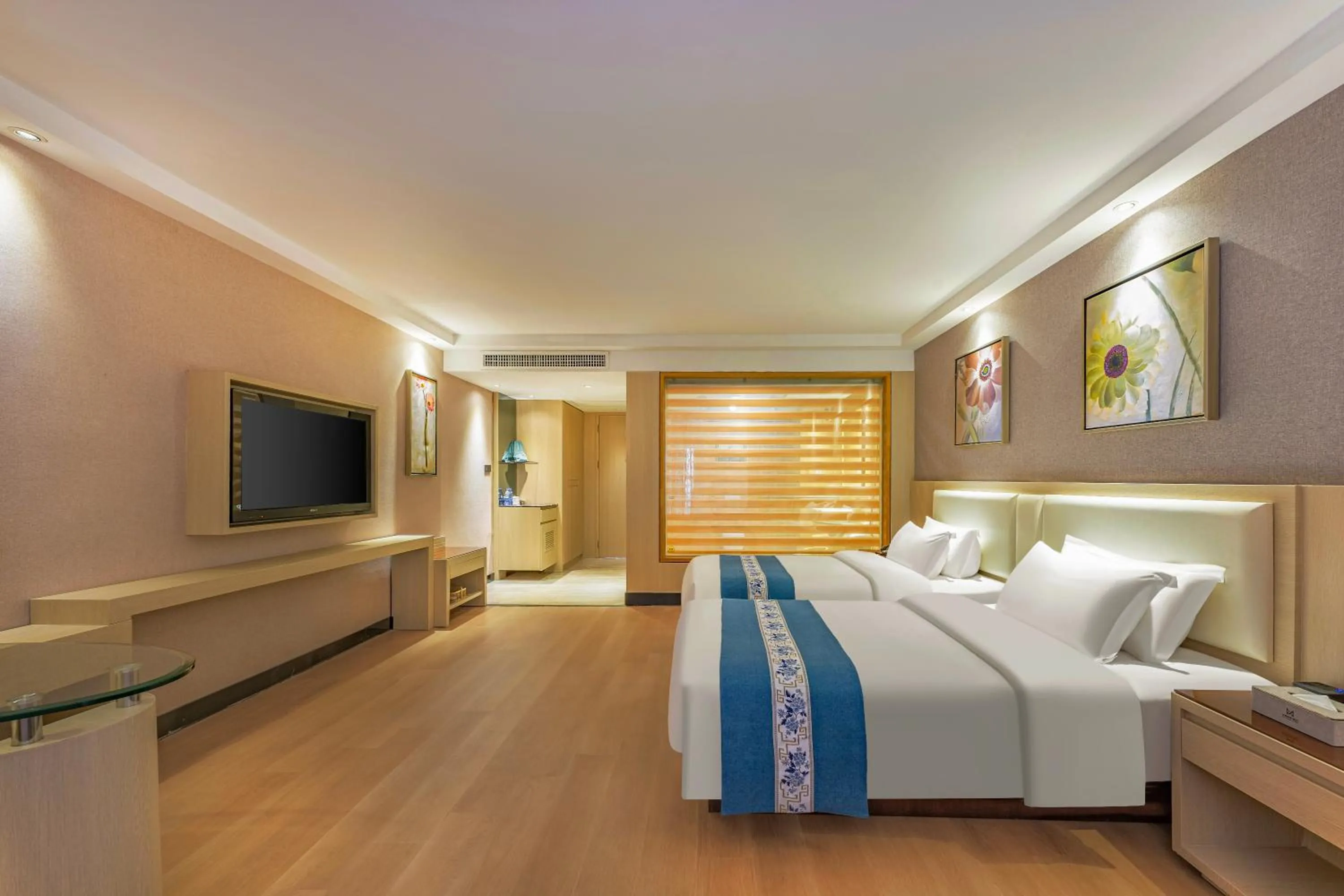 Bed in Guangzhou Ming Yue Hotel