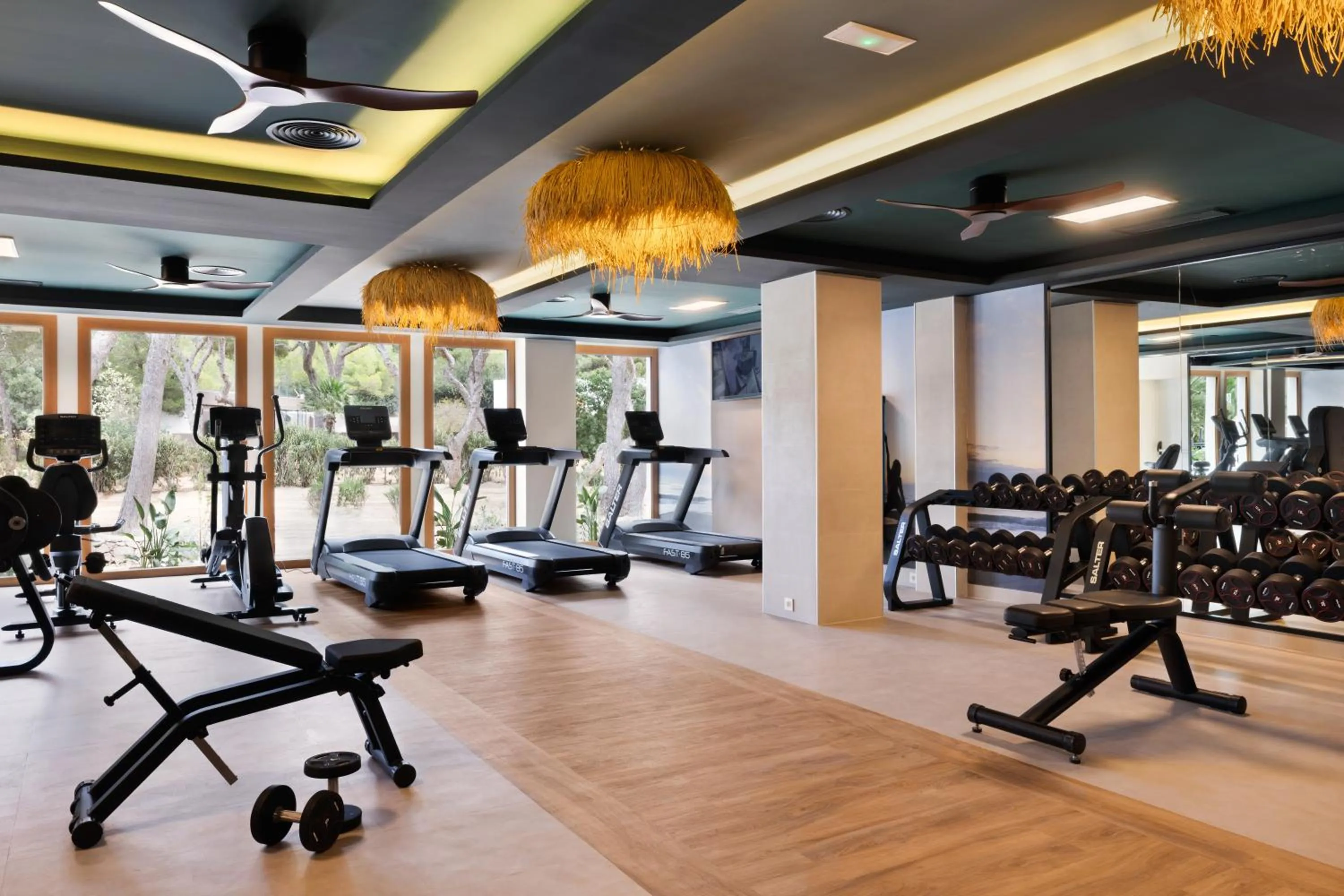 Fitness centre/facilities in Hotel Riu Palace La Mola