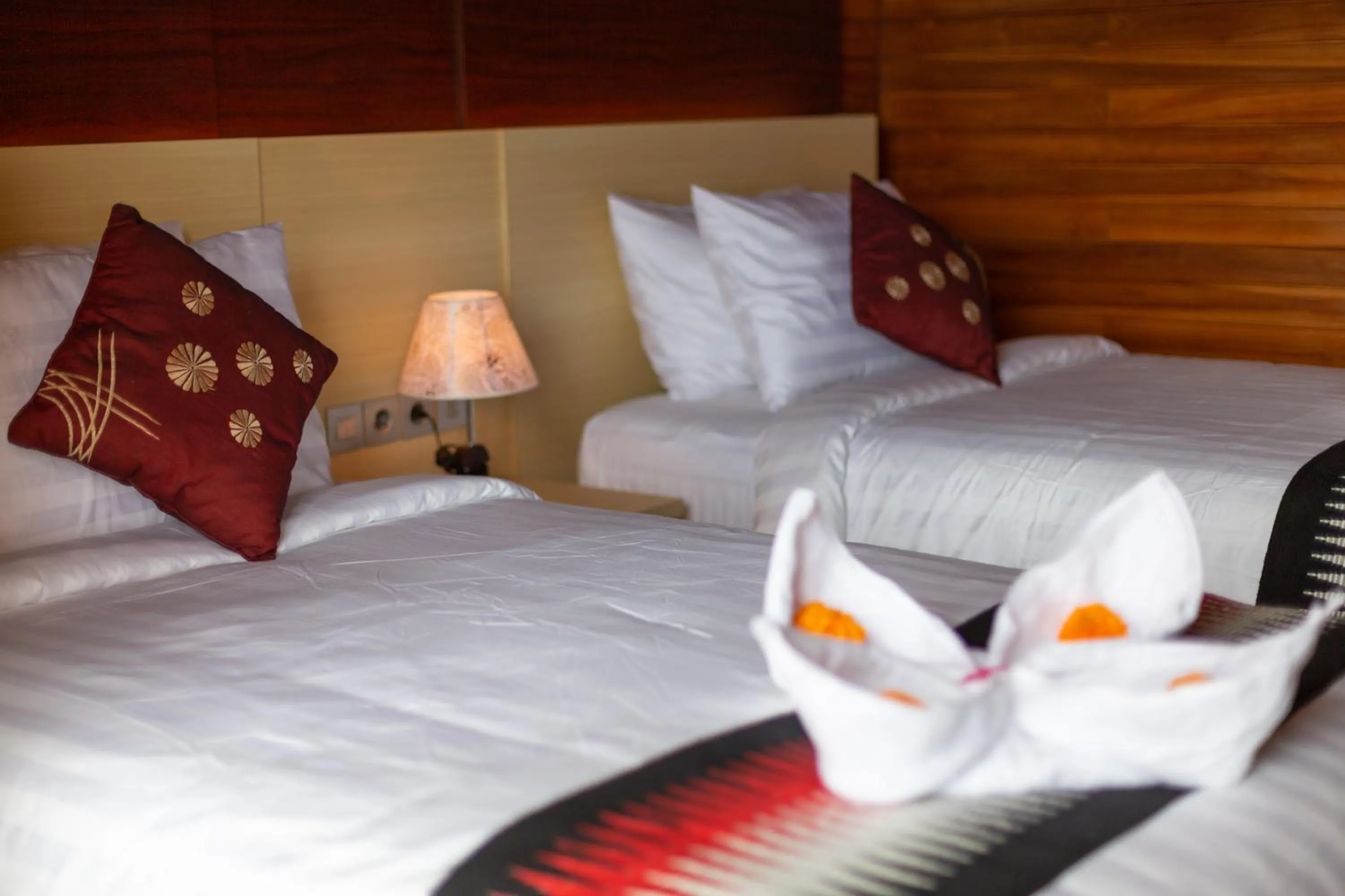 Bed in Sunrise Cottage