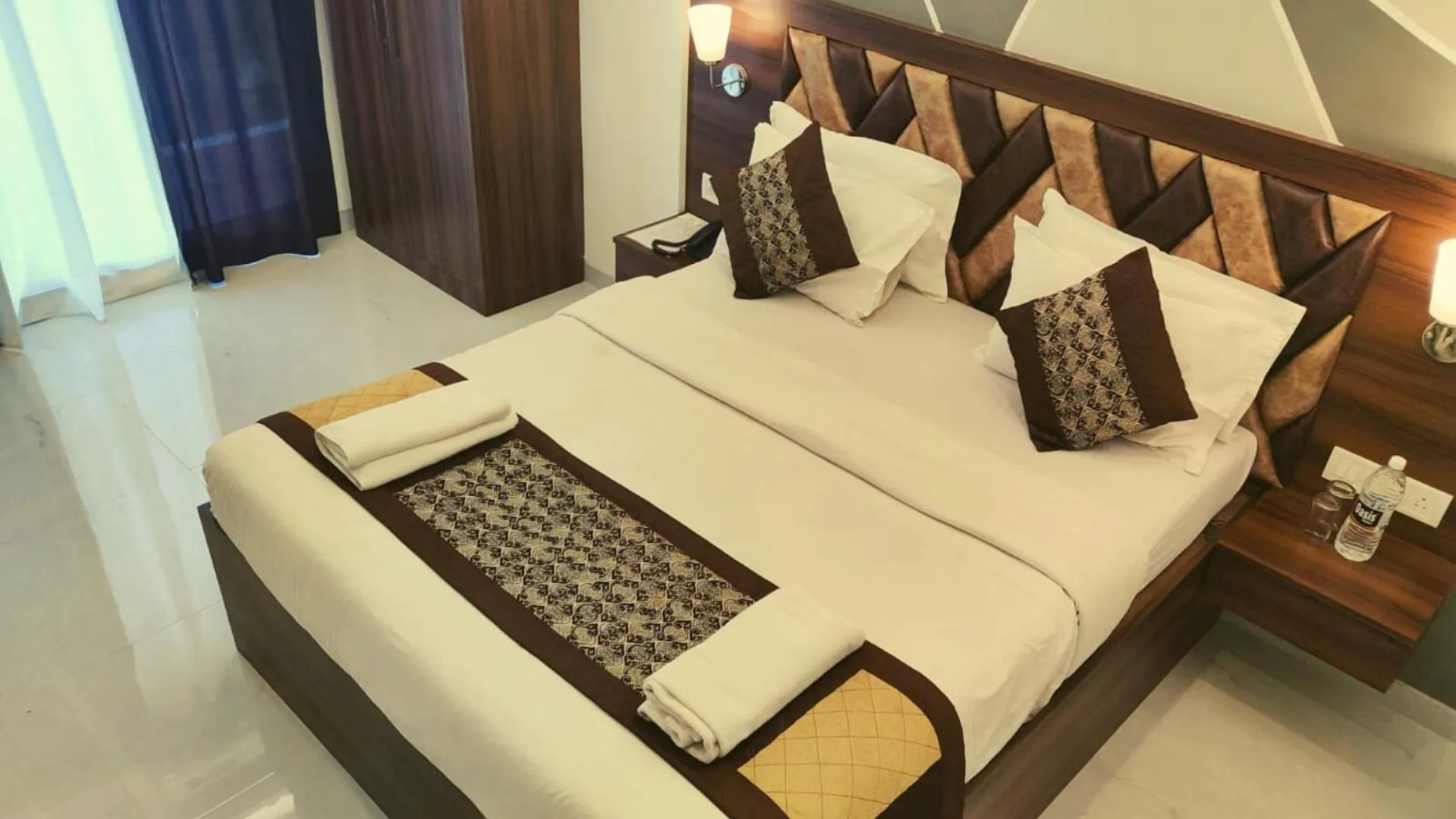 Bed in Rajdhani Resort Lonavala