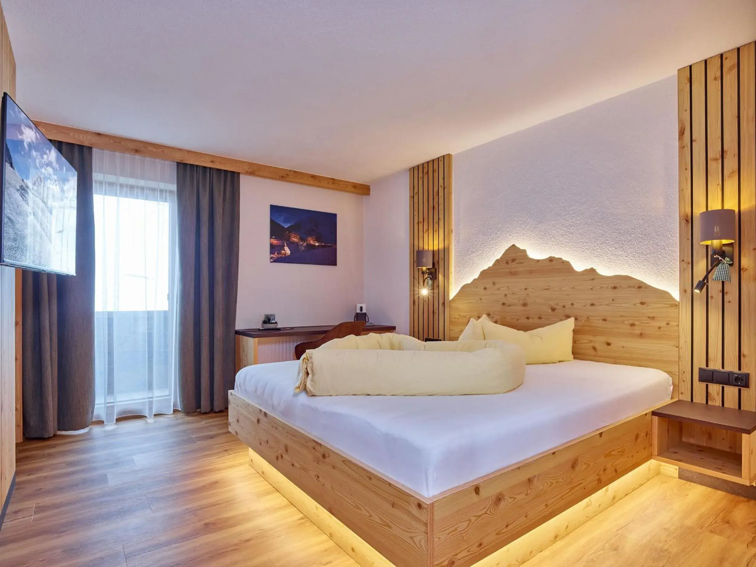 Double Room with Balcony - single occupancy in Hotel Alt Vent Tyrol Double Room with Balcony - single occupancy in Hotel Alt Vent Tyrol