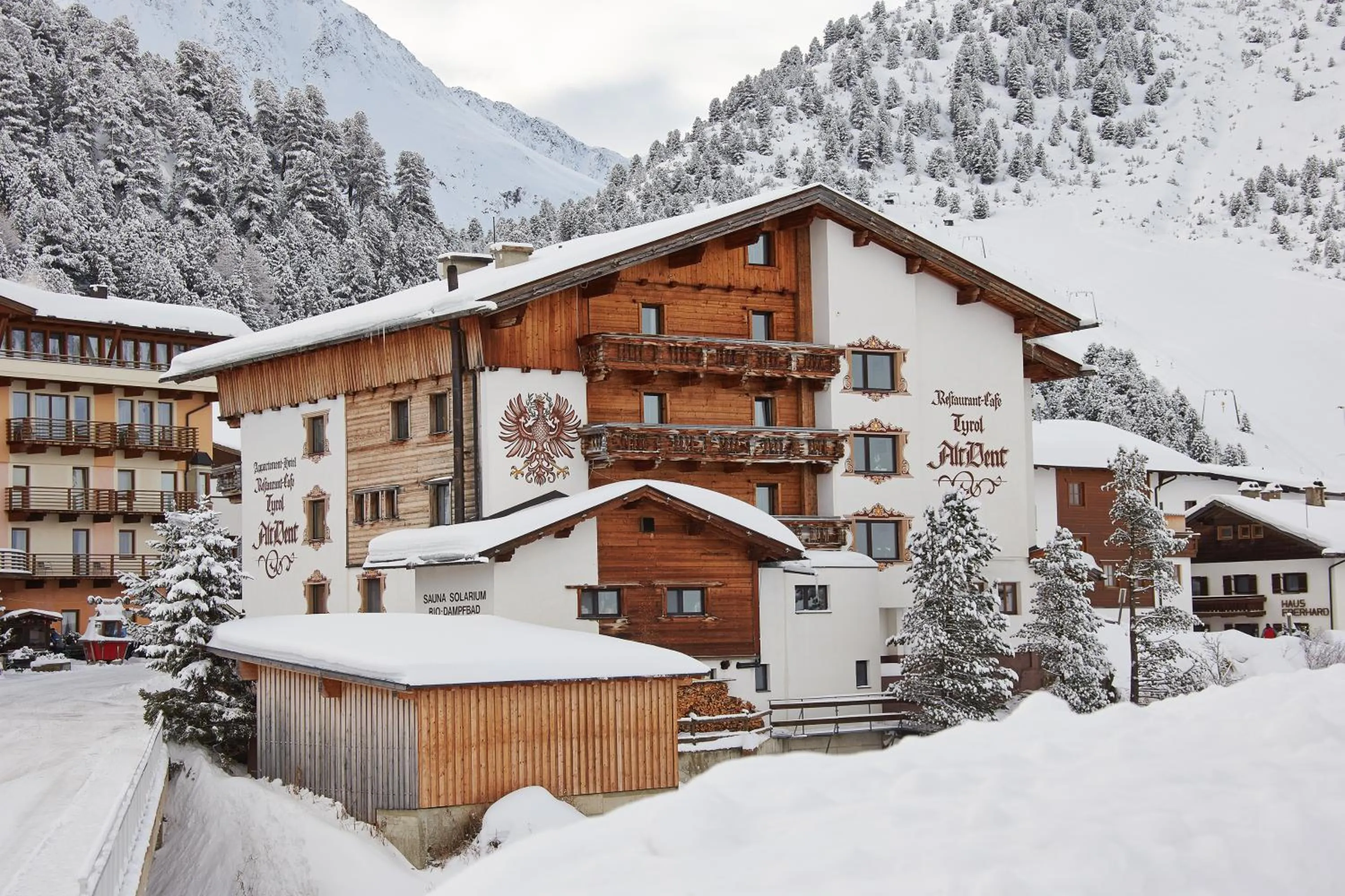 Property building in Hotel Alt Vent Tyrol