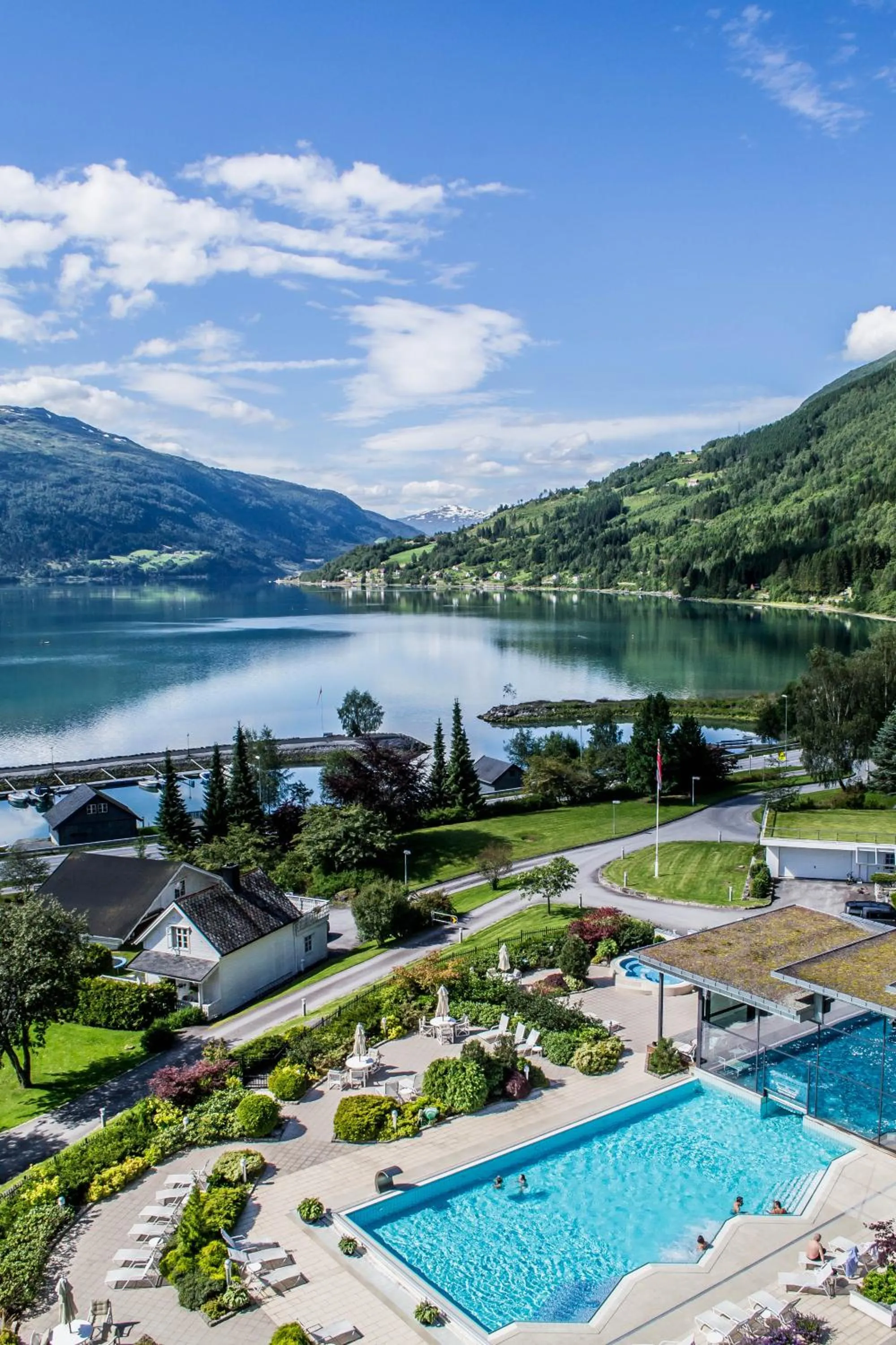 Pool view in Hotel Alexandra Loen
