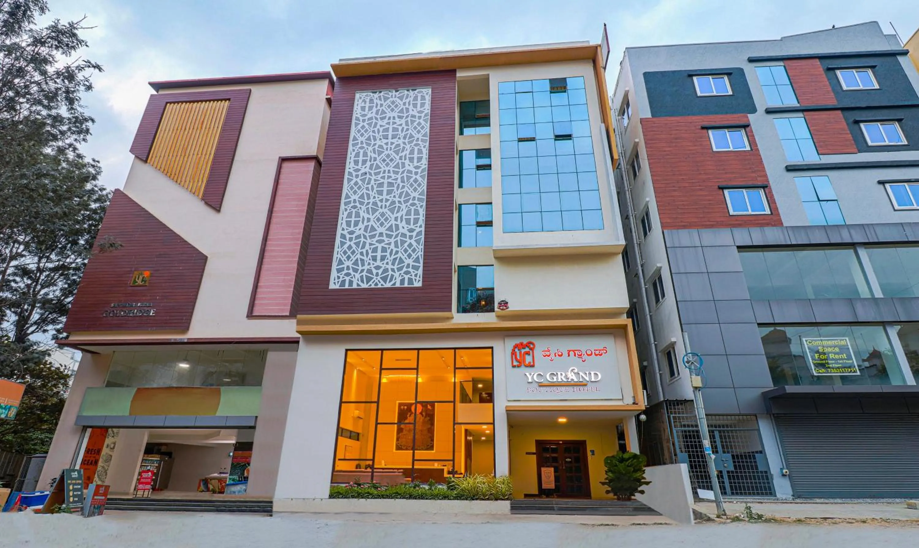 Facade/entrance in Treebo YC Grand Boutique, Electronic City