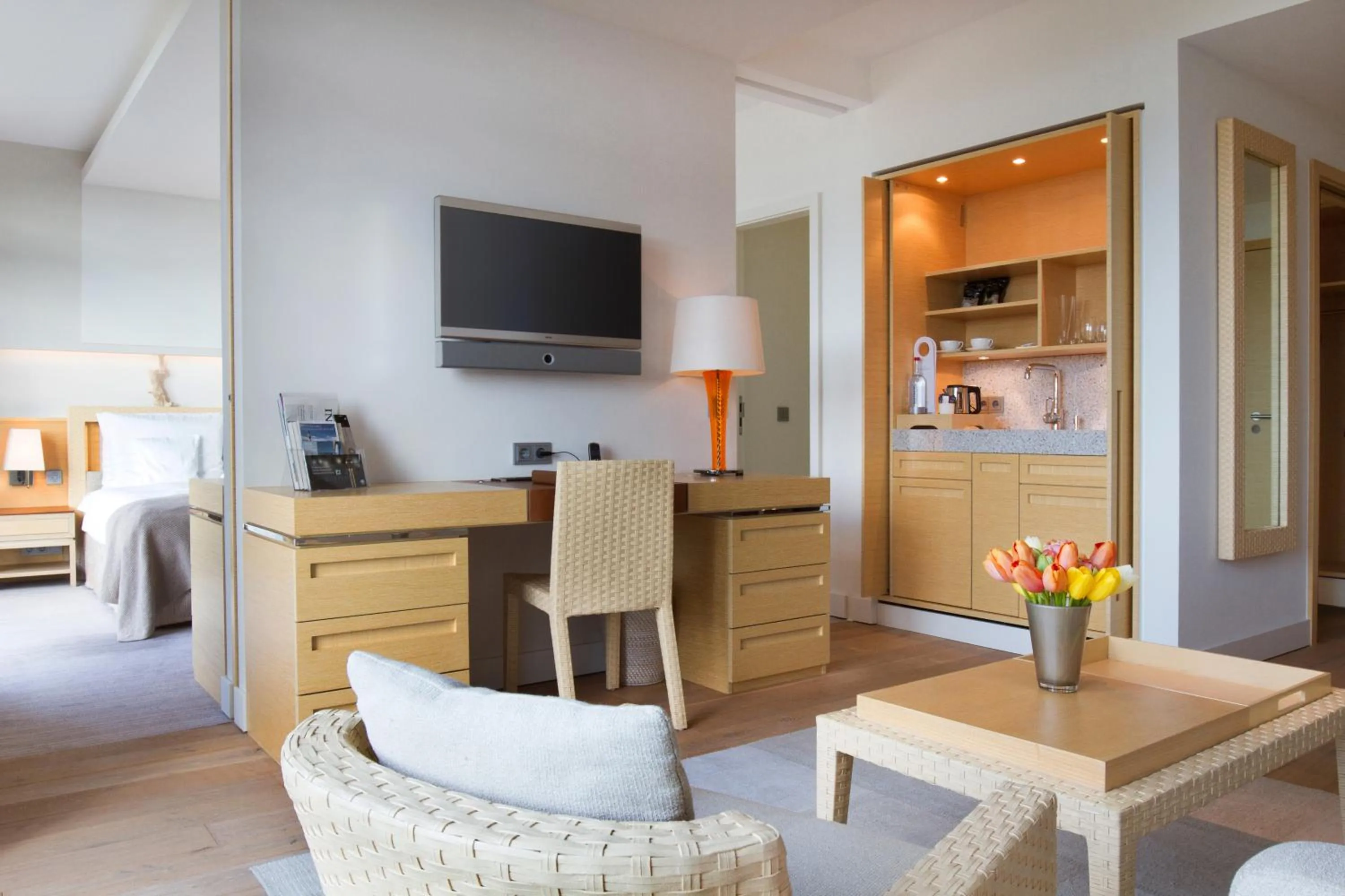 Bed in BUDERSAND Hotel - Golf & Spa - Sylt