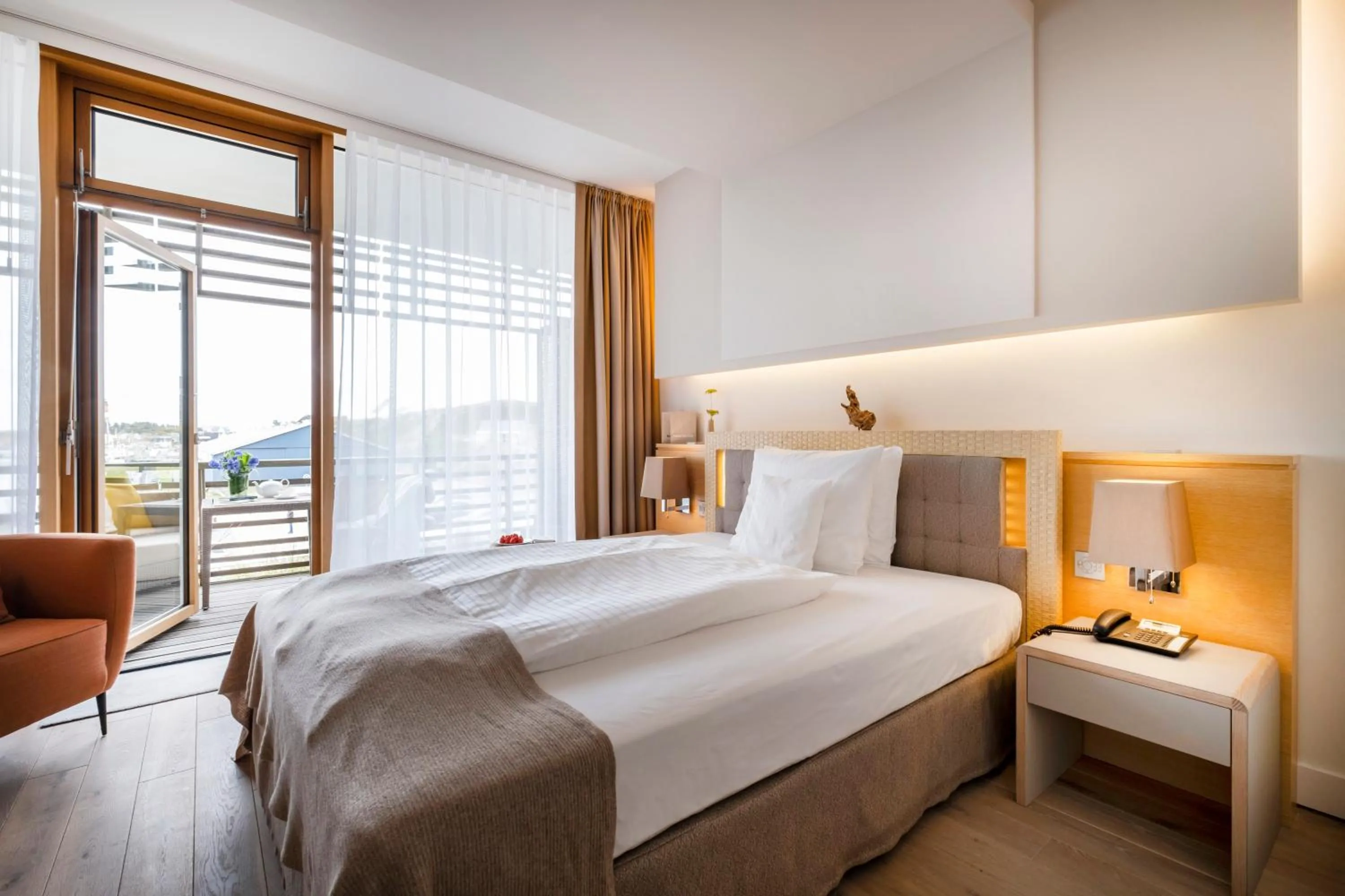 Bed in BUDERSAND Hotel - Golf & Spa - Sylt