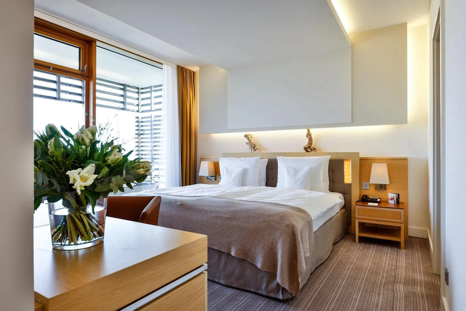 Bed in BUDERSAND Hotel - Golf & Spa - Sylt