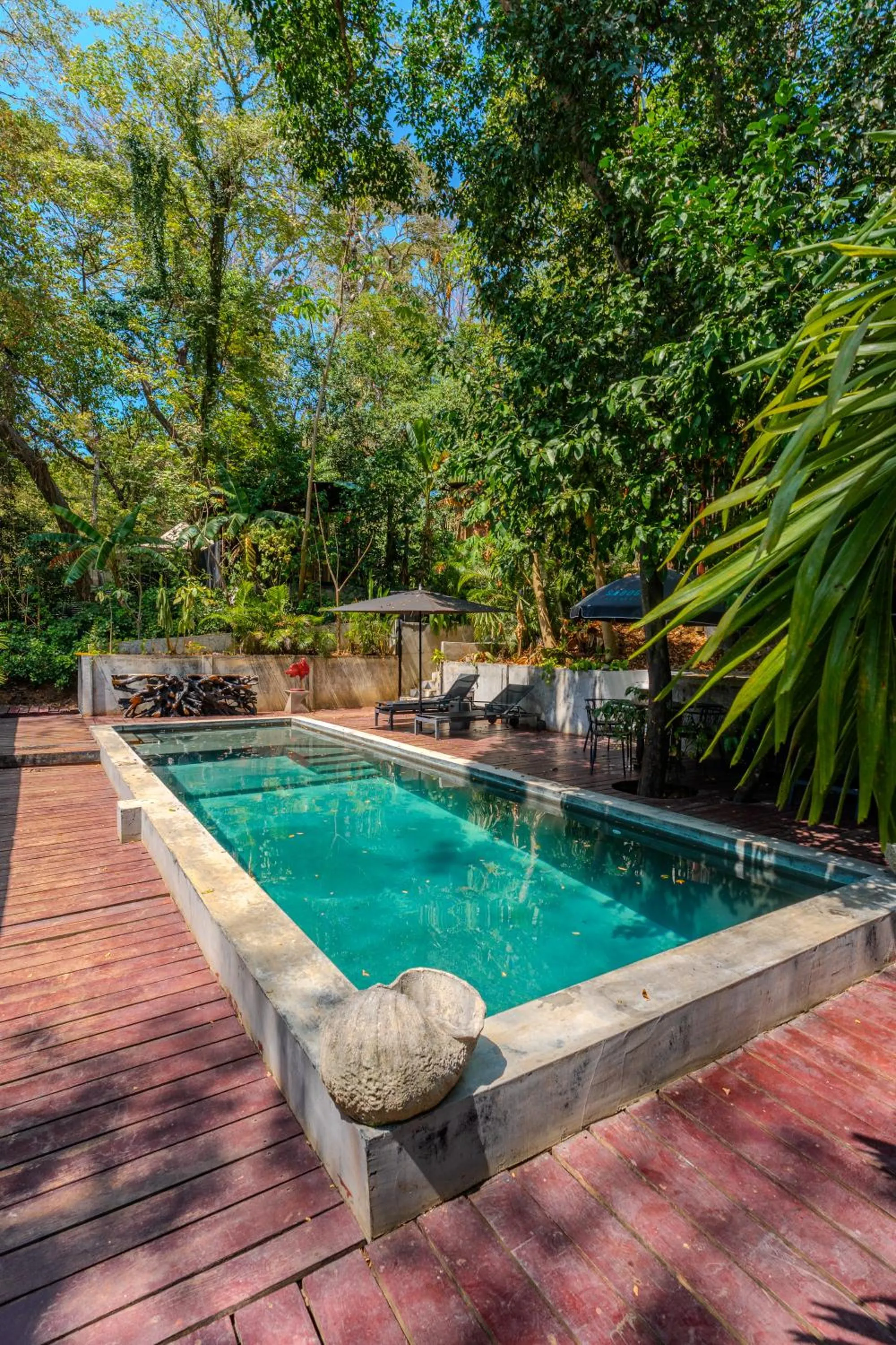 Pool view in Saboga Lodge