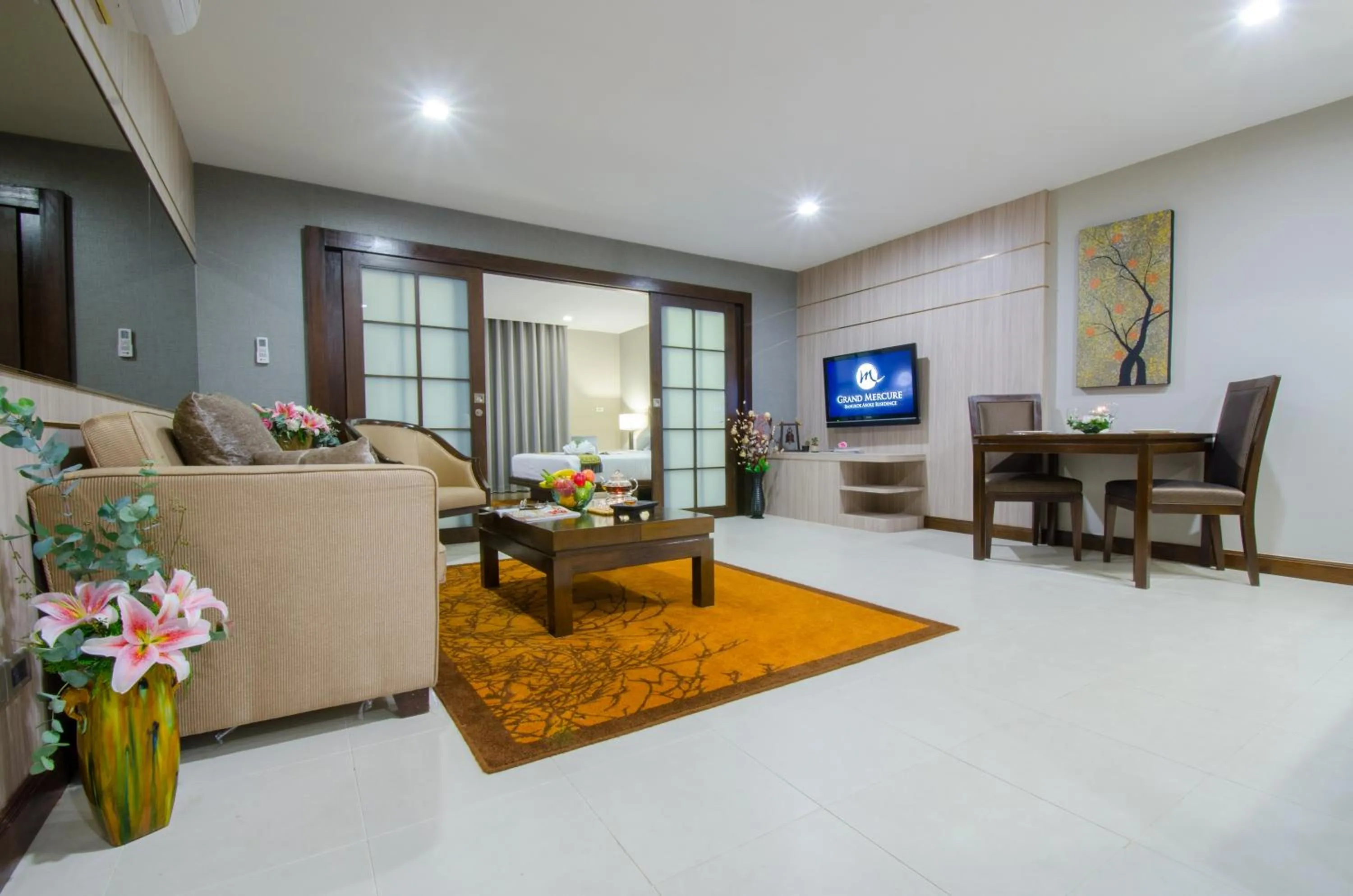 Living room in Grand Asoke Suites Boutique Residence