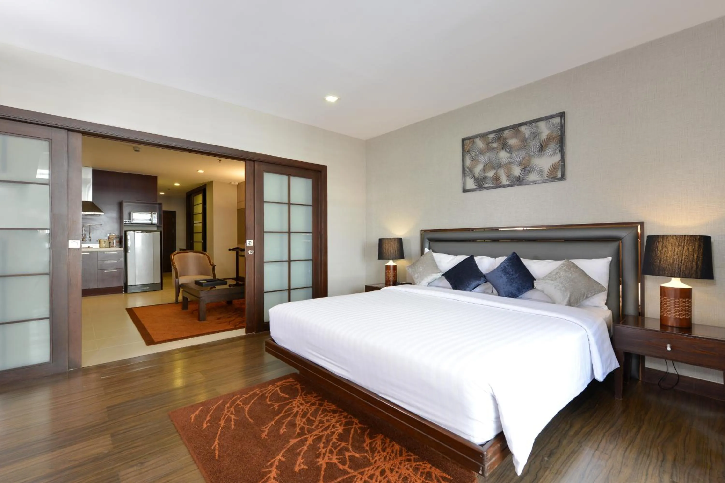 Bedroom, Bed in Grand Asoke Suites Boutique Residence