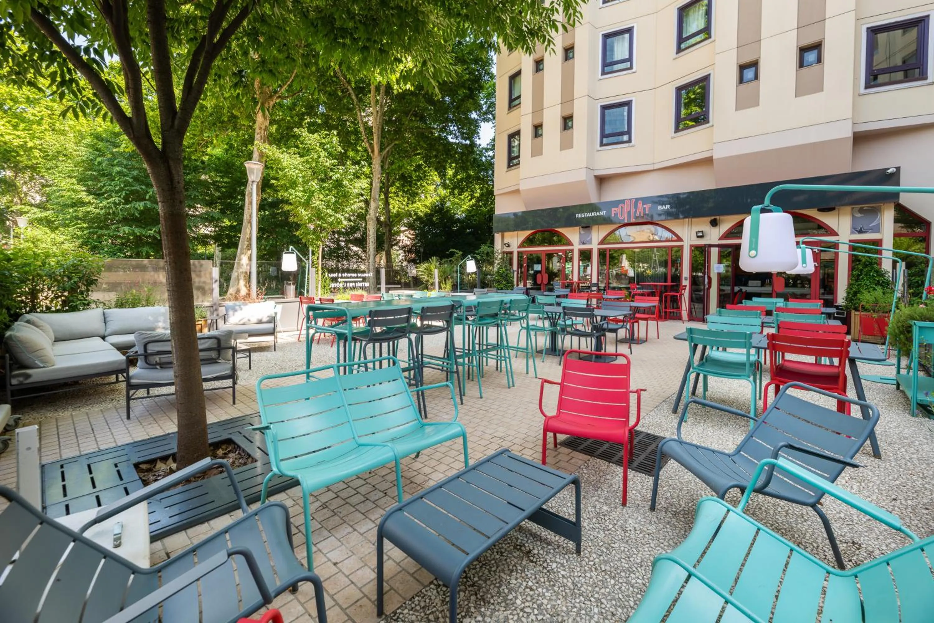 Patio in ibis Lyon Part Dieu Les Halles